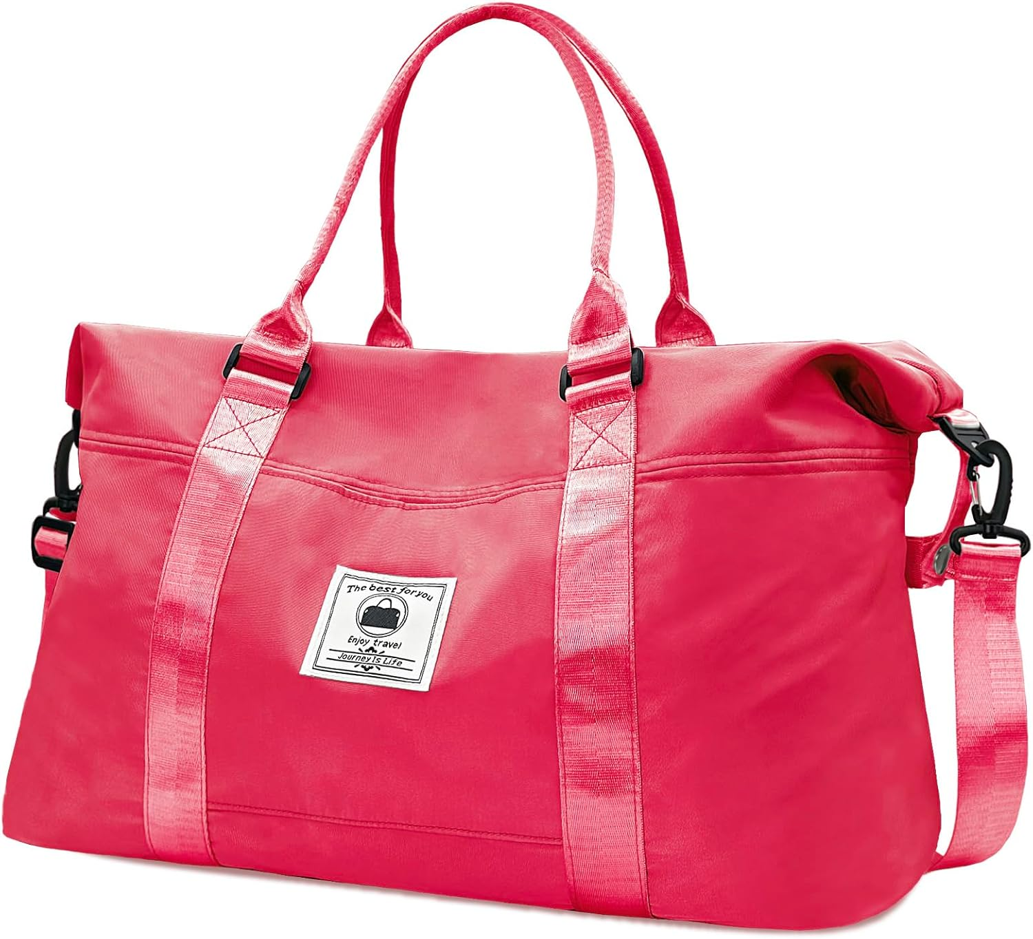 Travel Duffle Bag, Waterproof Sport Tote Gym Bag for Women Men, Overnight Weekender Carry on Bag with Wet Pocket, Beige, Fashion