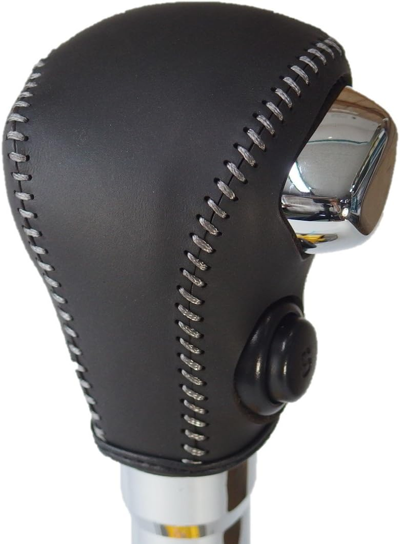 Tricolor EX MH35/55 Wagon R MA36 Solio Red and Black Leather X Red Stitching 3S-36 DIY Shift Knob Genuine Leather Replacement Kit 1BK3S36R1B1R