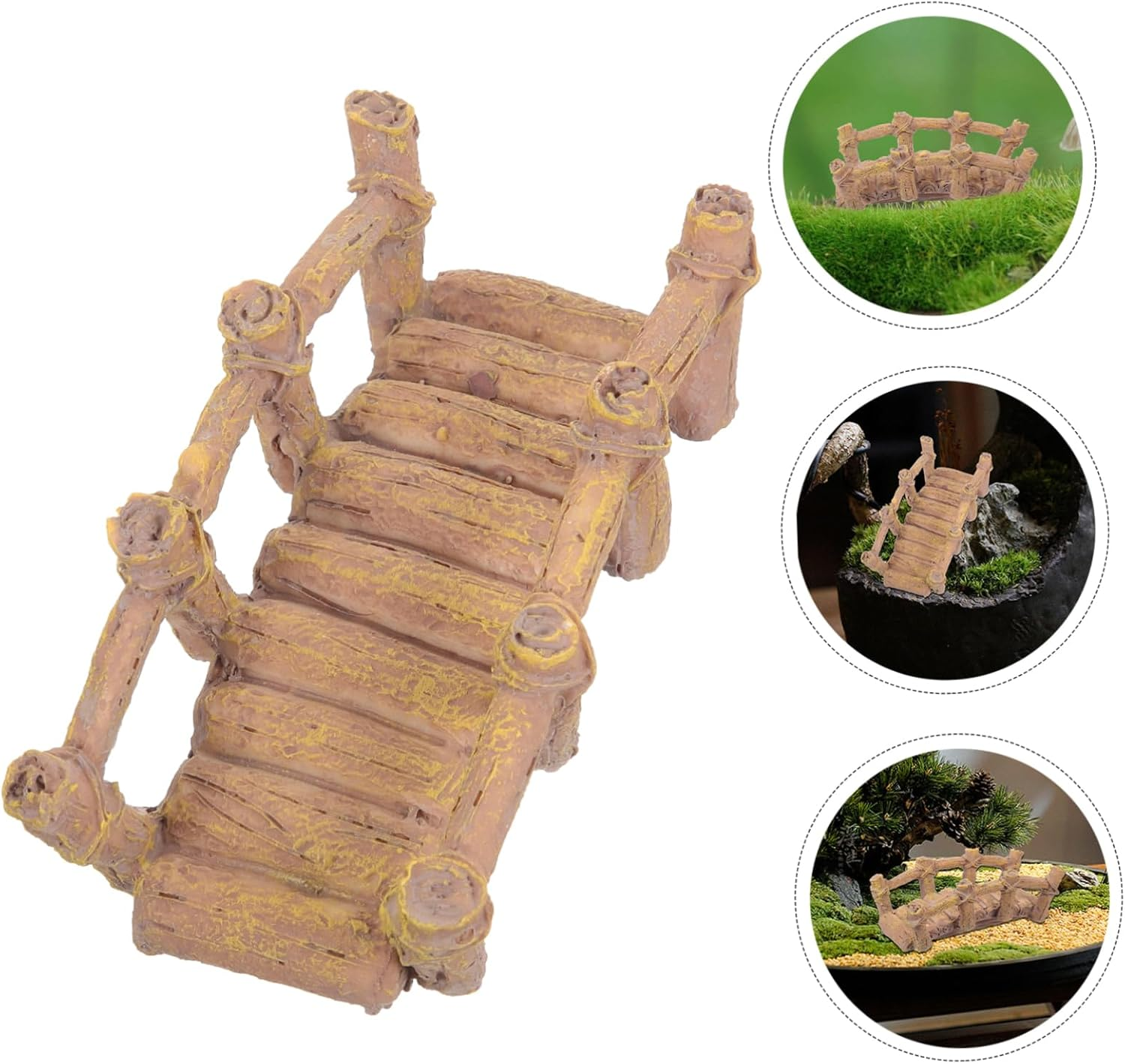 Yardenfun Bridge Decor Miniature Resin Bridge Decoration for Sand Table Figurine for Indoor and Outdoor Use and Safe Material Enhancement image number 4