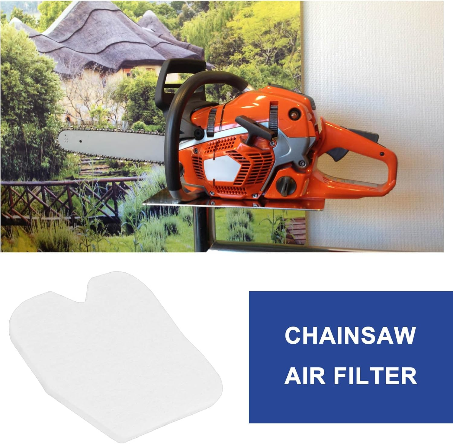 Create Idea 10Pcs Chainsaw Air Filter Replacement Part 545061801 Compatible with Husqvarna 235 235E 236 236E 240 240E Chainsaw Compatible with Jonsered image number 2