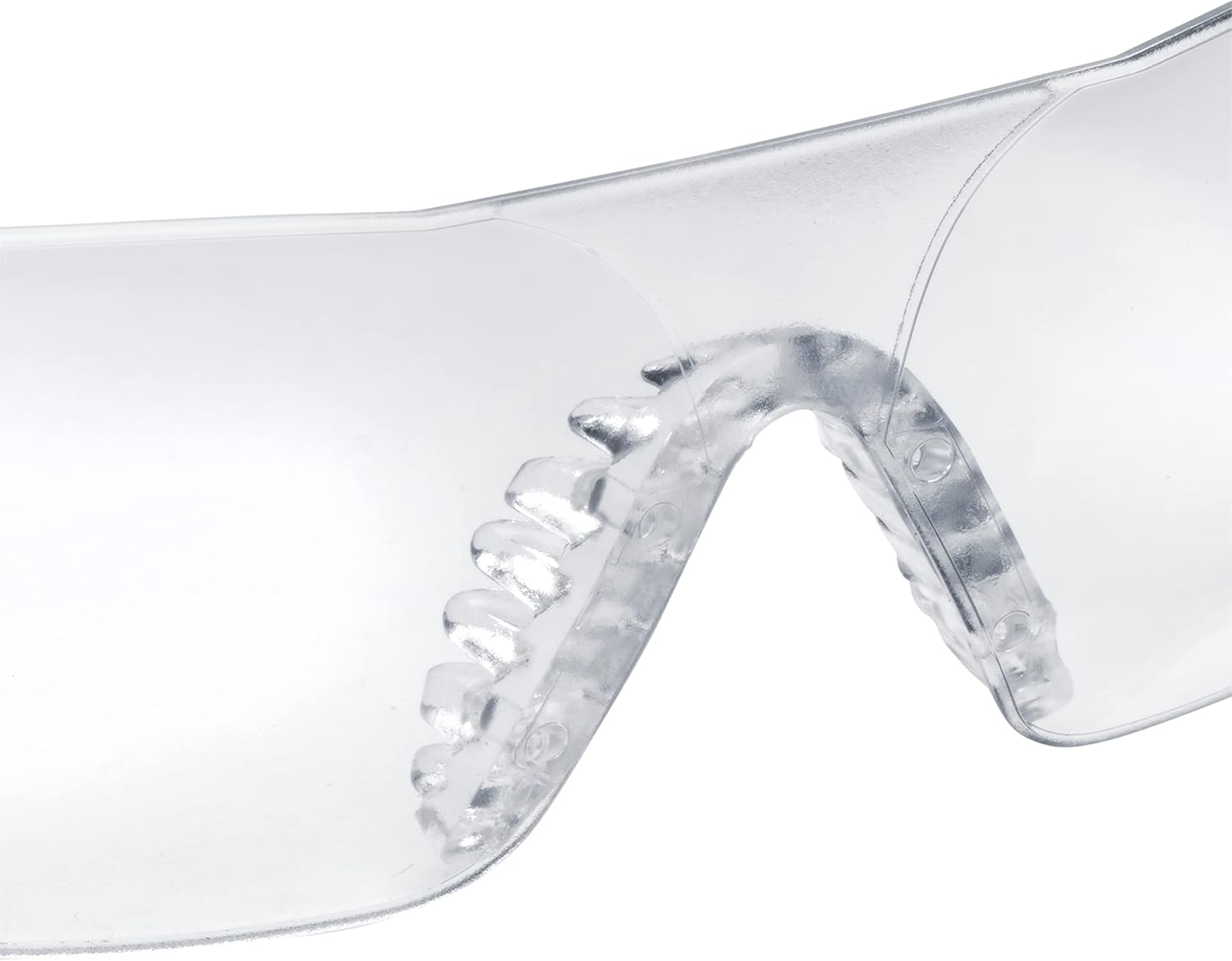 Stanley Clear Lens Transparent Safety Glasses - Clear Safety Glasses for Men & Women - Transparent Arms and Lenses with UV Protection Glasses - Rubber Tipped No-Slip Design - SY1201D