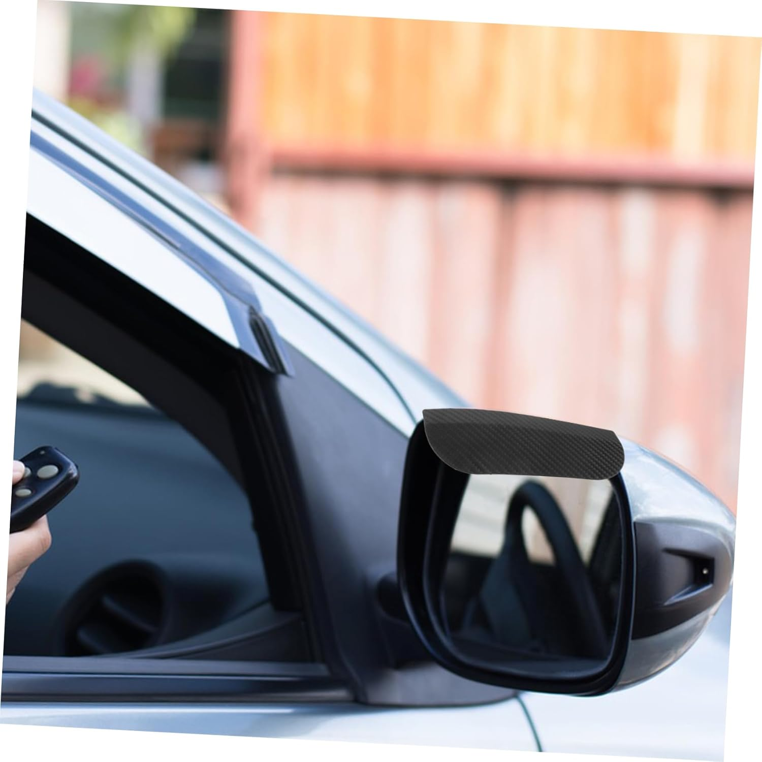 1Pair Car Rear View Mirror Rain Guards Side Mirror Visor Durable Rain Shield for Visibility Easy Installation Car Modification Accessory image number 4