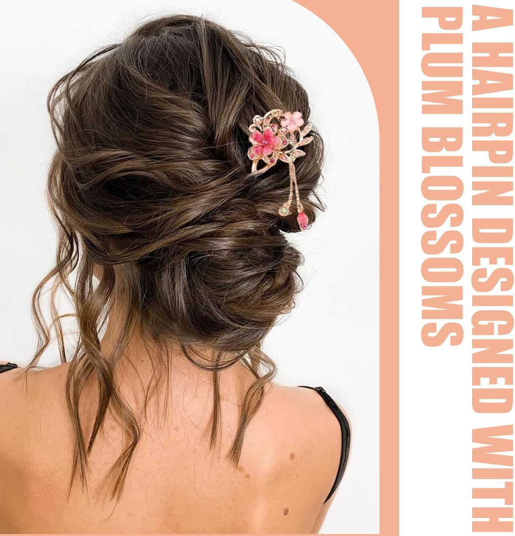 Pack of 2 Vintage Hair Sticks, Chinese Style Women'S Hair Sticks, Elegant, for Solid Hairstyle, Hair Decorative image number 3