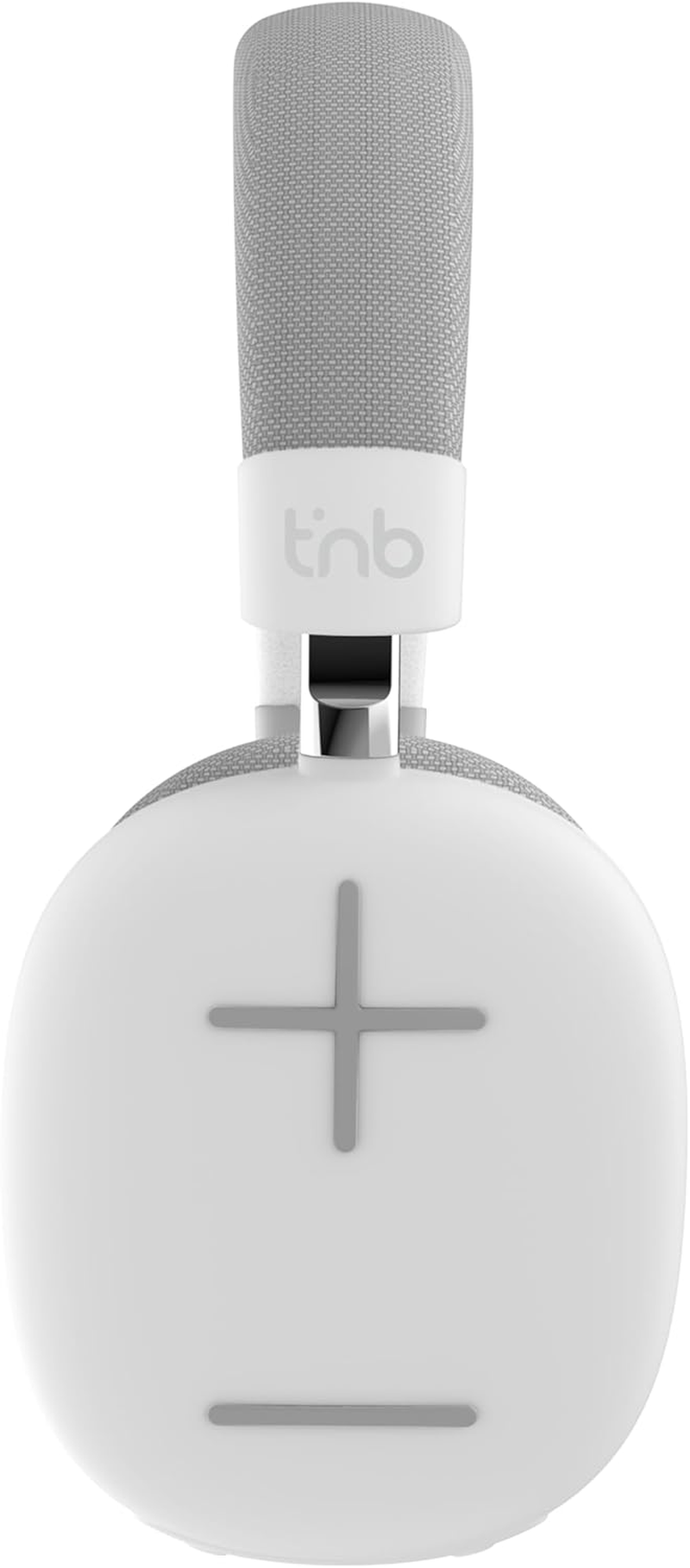 T'Nb Bounce Max - New Comfortable round Bluetooth Headphones Stereo Sound with Built-In Microphone and up to 50 Hours Battery Life - White image number 4