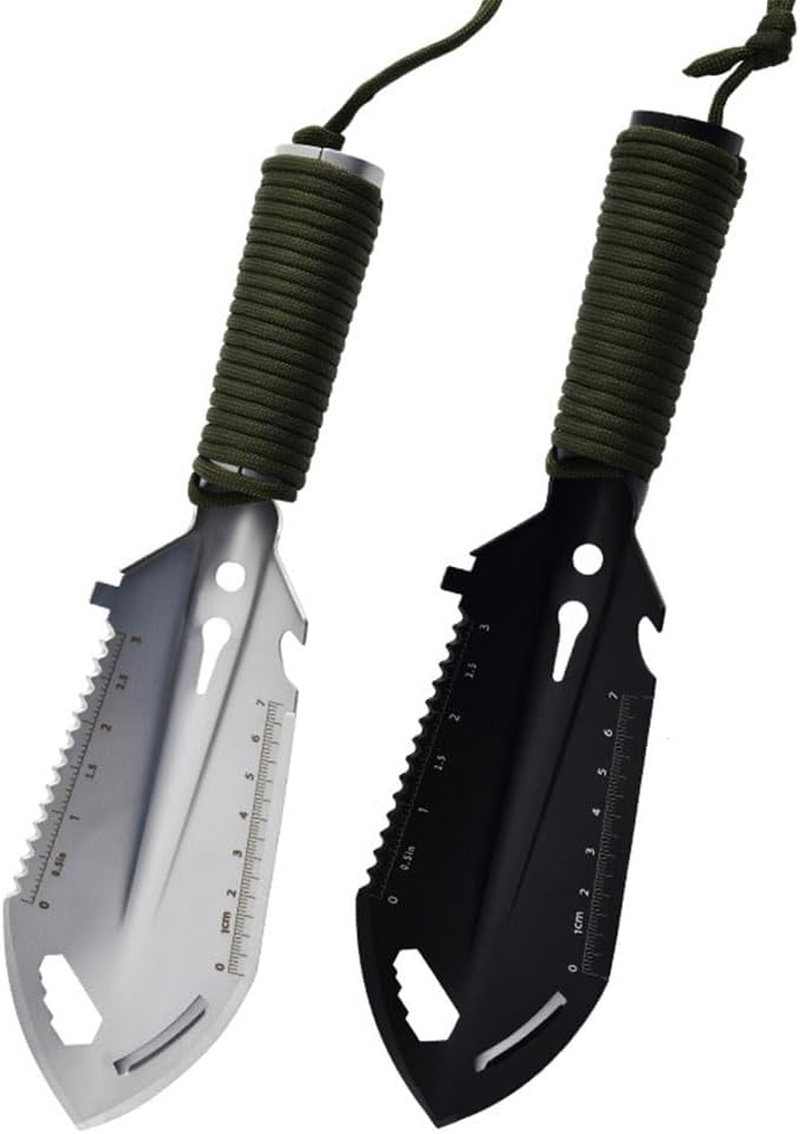 HHWRT Portable Survival Shovel, Entrenching Tool, Multifunctional Camping Gear Survivals Tools, Folding Survival Shovel, Camping Shovels, Versatile Gardening Trowel, Survivals Gear (2Pcs) image number 3