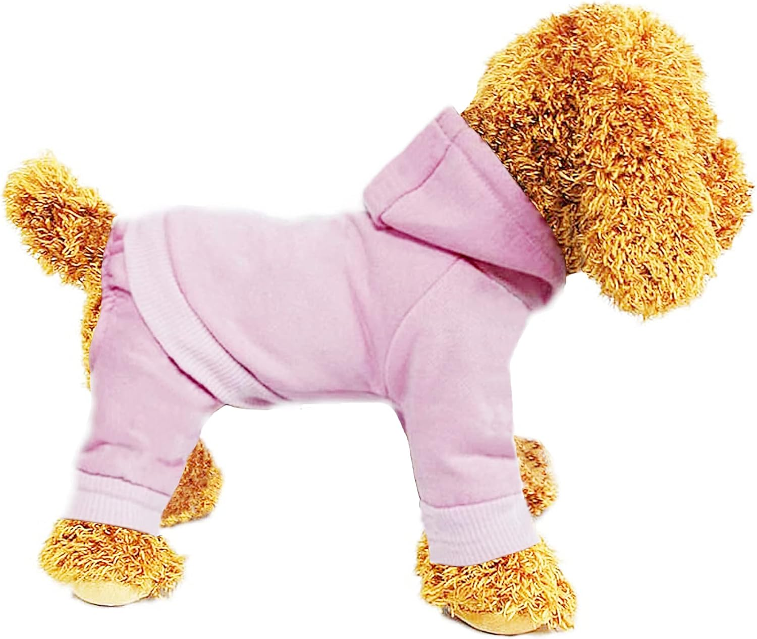 Dog Clothes, Dog Costume, Dog Hoodie, Dog Winter Coat, Dog Dress, Dog Coat, Dog Onesie, Dog Sweatshirt, ​​4 Legs Warm Pet Costume for Small Dogs Cats Boy or Girl, 1 Pack Pink M