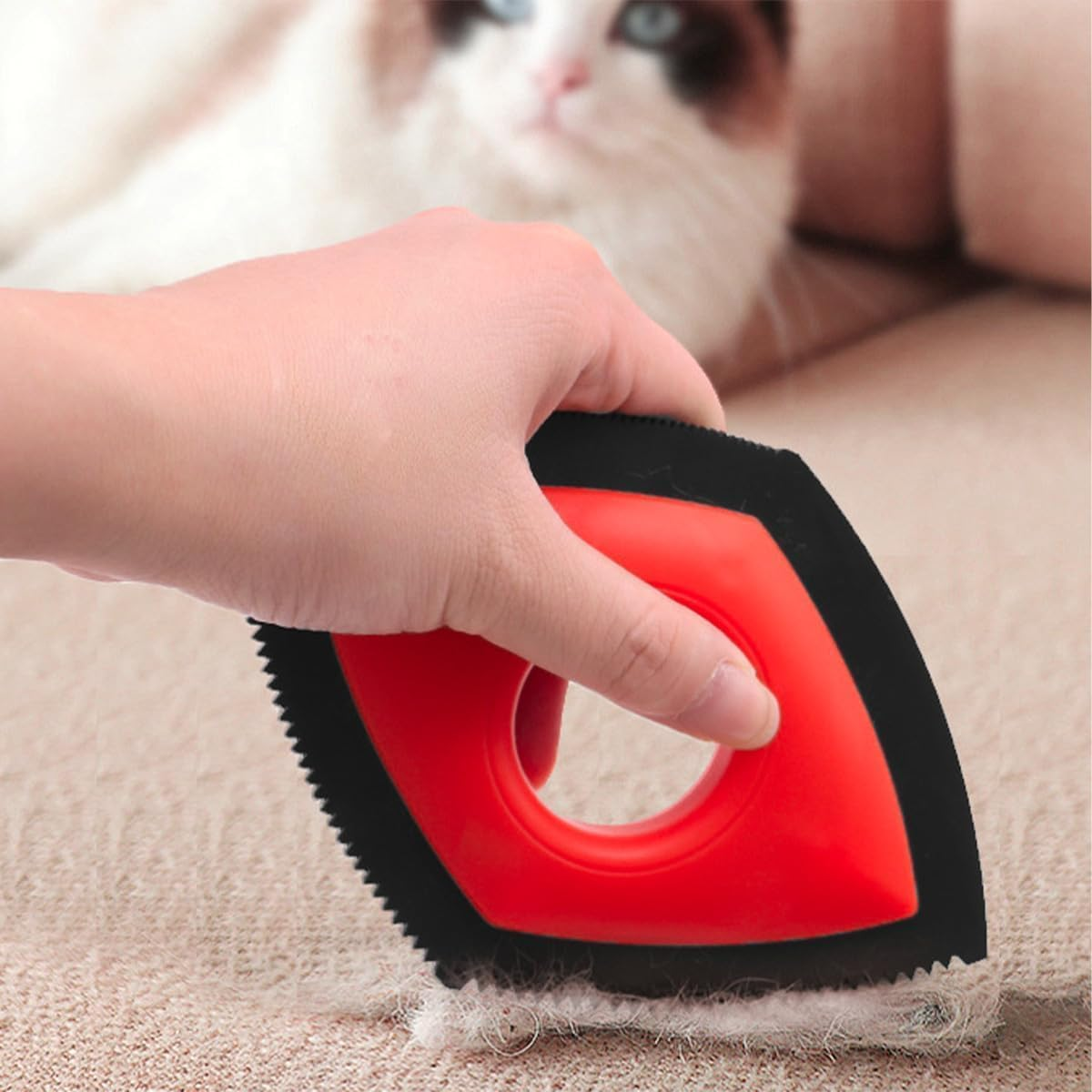 Triangle Edge Pet Hair Remover Dog Hair Removal Brush, 2Pcs Triangle Edge Pet Hair Remover Brush,Triangle Edge Pet Hair Remover Dog Hair Remover Brush,Triangle Edge Pet Hair Remover Brush for Dog Cat image number 6