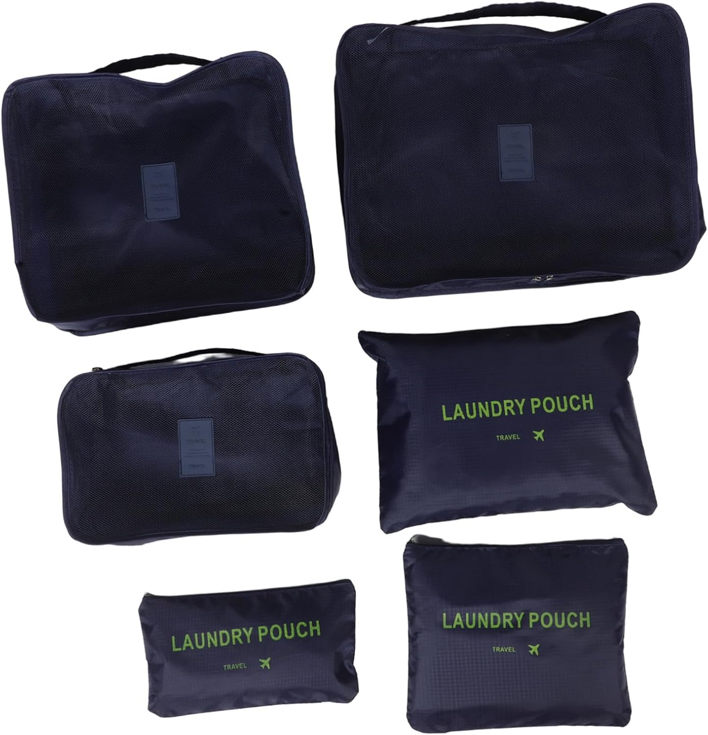 GLSTOY 6Pcs Packing Cubes Suitcase Organizer Bags Travel Accessories Luggage Organiser Space Saving Sections Moisture Resistant Material image number 3