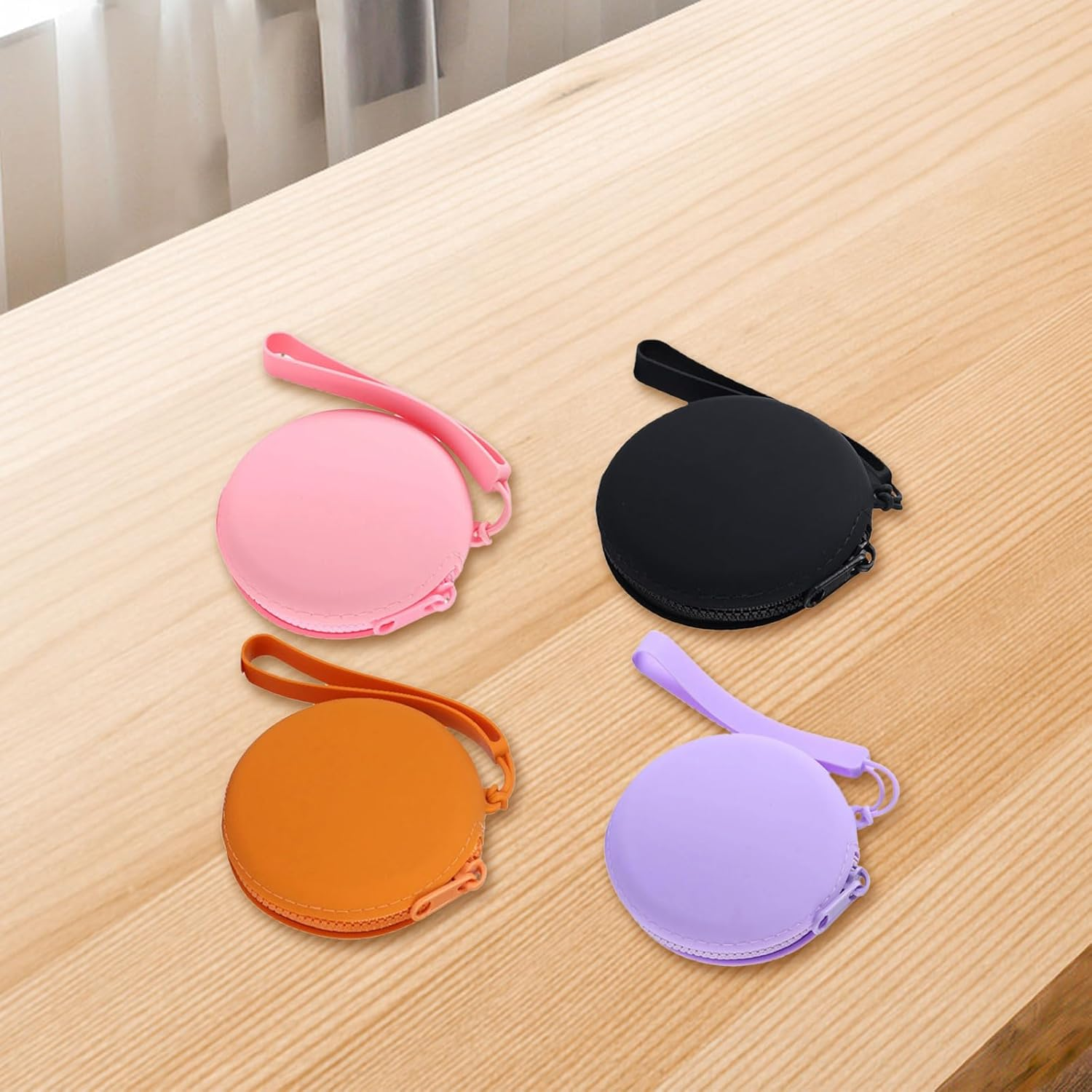 [Xinsheinelry] Fashionable Silicone Bag for Loose Changes and Accessories Water Resistant Daily Use Silicone Pocket Organizer for Gym Hiking, Gray image number 2