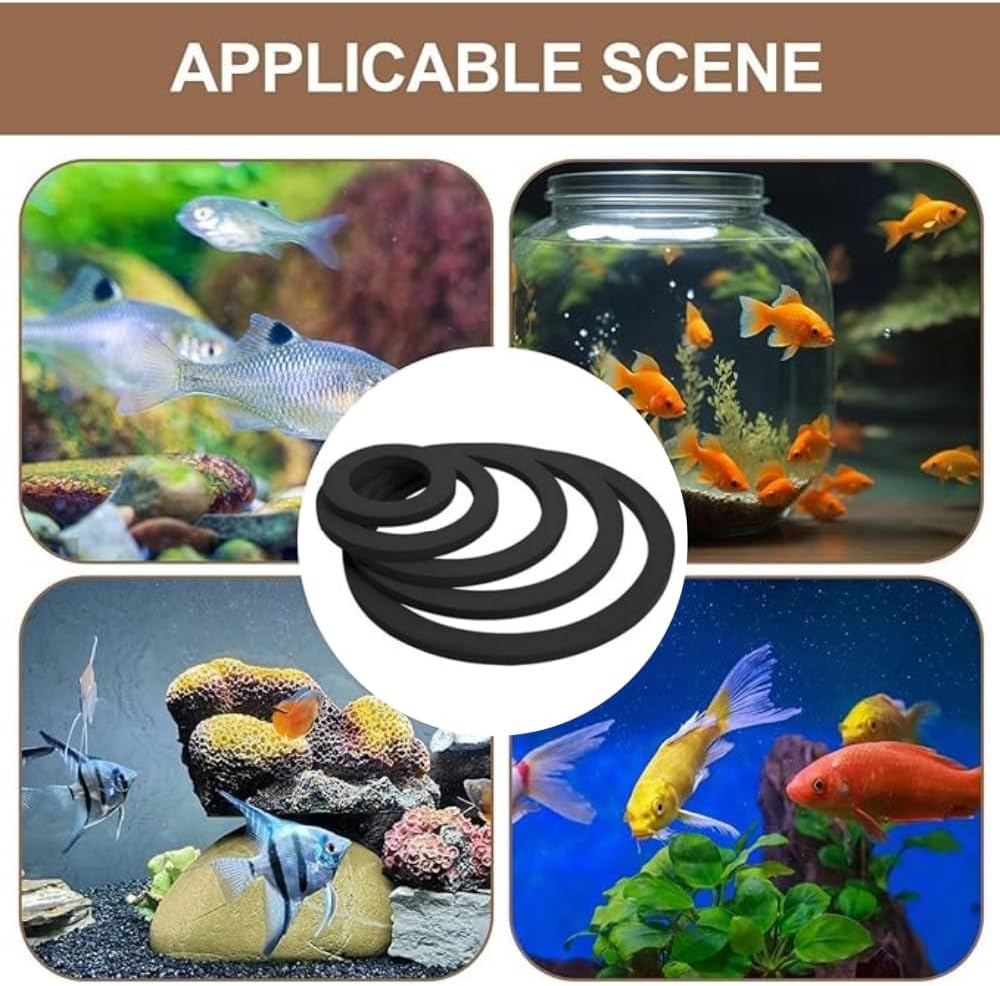 10Pcs Fish Feeding Rings, Lightweight Fish Tank Ring, Reusable Aquarium Floating Plant Corral, Floating Plant Corral for Turtles, Goldfish, Peacockfish Etc. image number 1