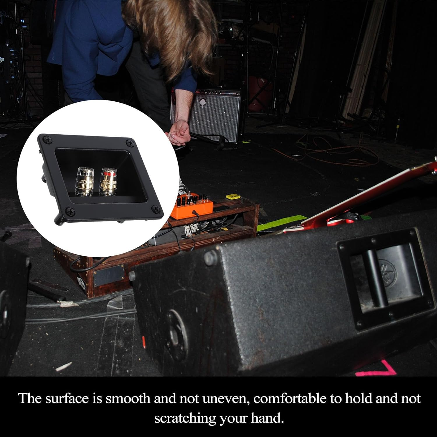 Vaguelly Junction Box 2-Way Speaker Wall Plate Loudspeaker Connector Terminal Cup Sound Equipment Accessory for Home Audio Systems image number 5