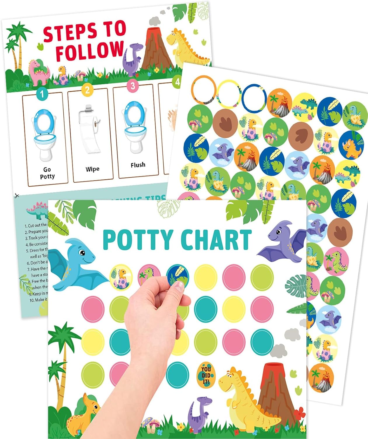 Potty Training Toilet,Foldable Car Potty for Toddler, Portable Toilet Seat for Kids with Toilet Liners, Toilet - Learning Sticker Chart, Toilet - Learning Chart, Disposable Bag, Portable Toilet Seat for Toddler Travel, Camping and Outdoor Use (Khaki) image number 6