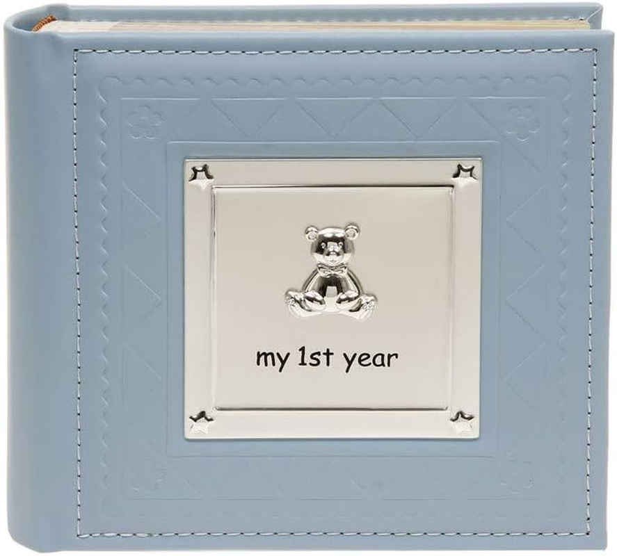 Shudehill Giftware Photo Album - My First Year Blue Baby Boy Photo Album - 77802