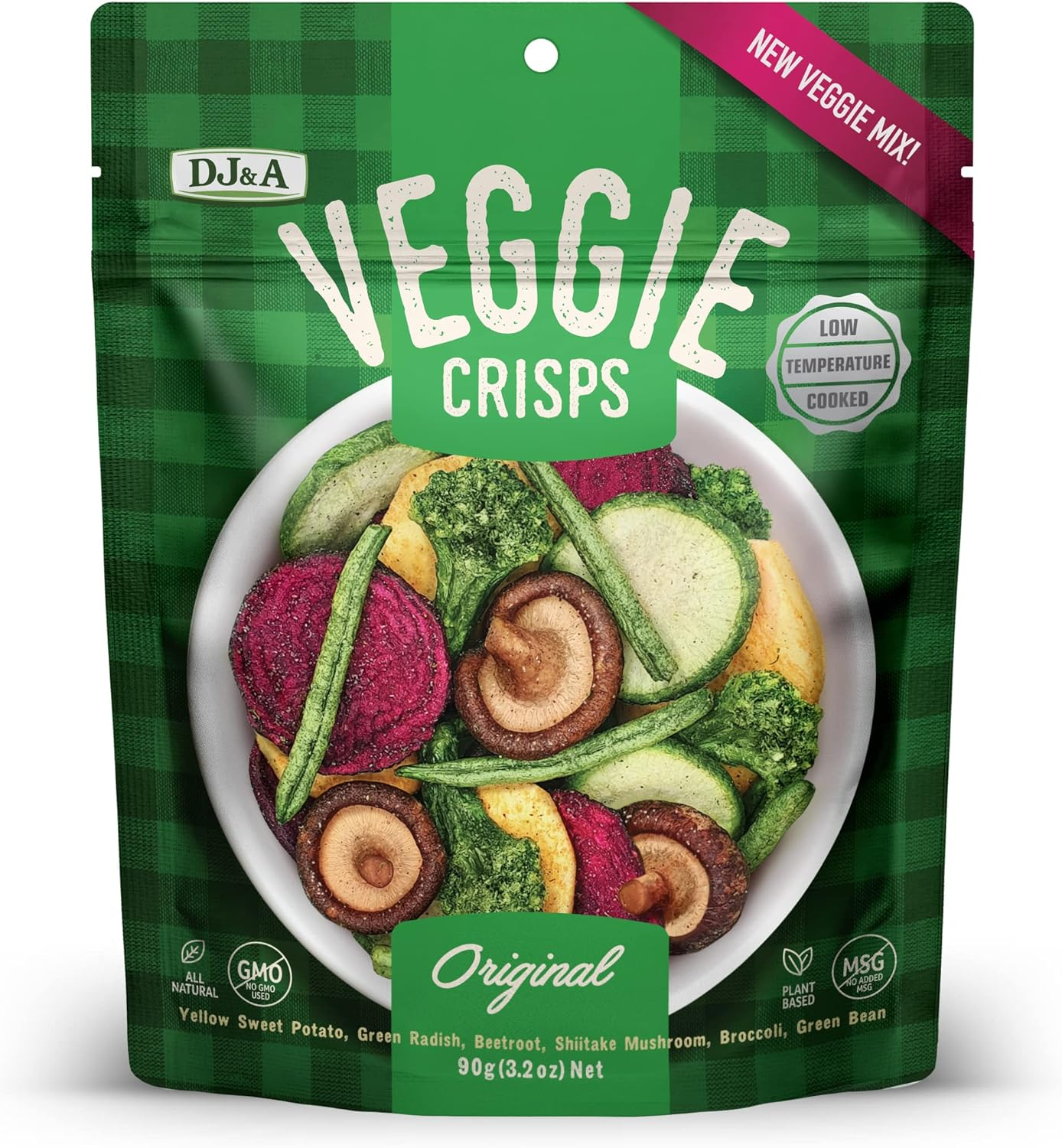 D J & a Products Veggie Crisps 90 G, Natural image number 1