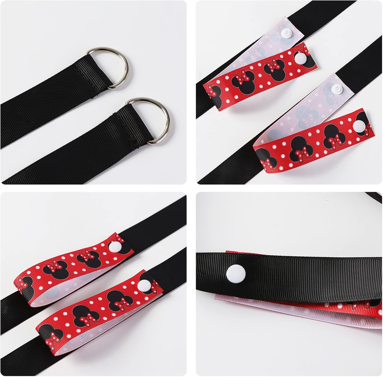 2Pcs Mouse Ears Headband Holder Polka Dot Hanging Wall Display Decor Vertical Headpiece Organizer Hair Bow Accessories Hanger Holder image number 5