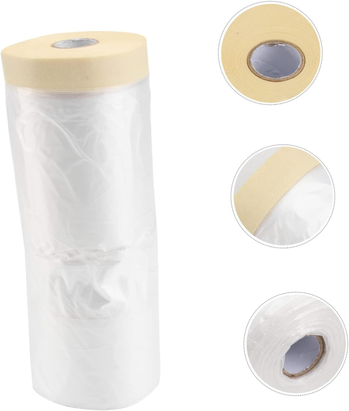 Masking Tape Protective Film Spray Painting Cover, Pre-Taped Masking Film for Car and Home Renovation, 1100Mm X 30M Painting Protection Sheet image number 2