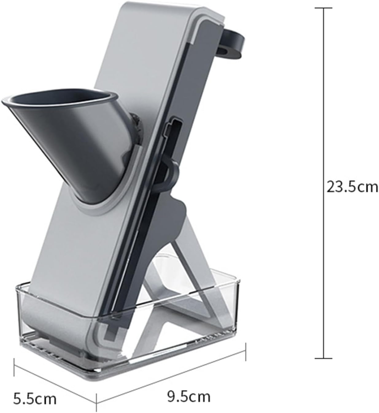 Vegetable Chopper, Multi-Function Manual Vegetable Cutter, Foldable Mandoline Vegetable Slicer with Crisper 3 Blades and Push Rod for Veggie Onion Potato Salad Food Chopper Chopper Kitchen Tools. image number 2