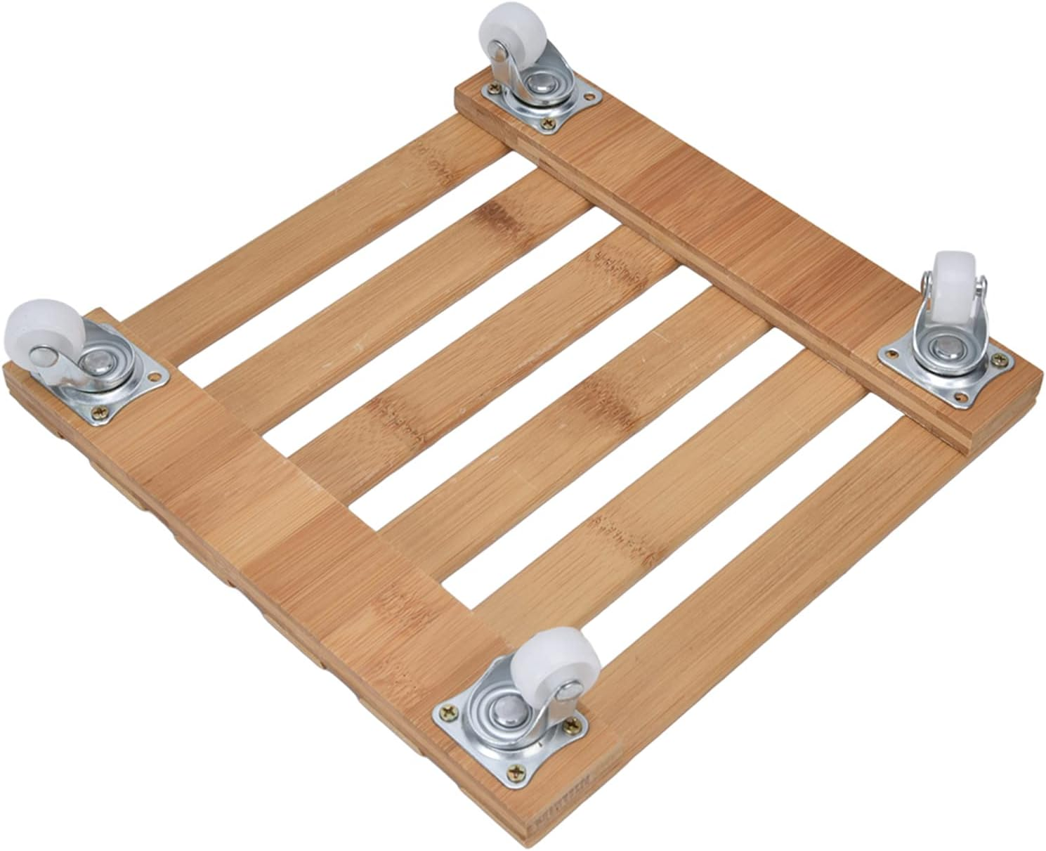 Square Plant Roller Stand 360&deg; Removable Caster Wheel Garden Tool Rack for Flower Pot 25X25Cm S image number 1