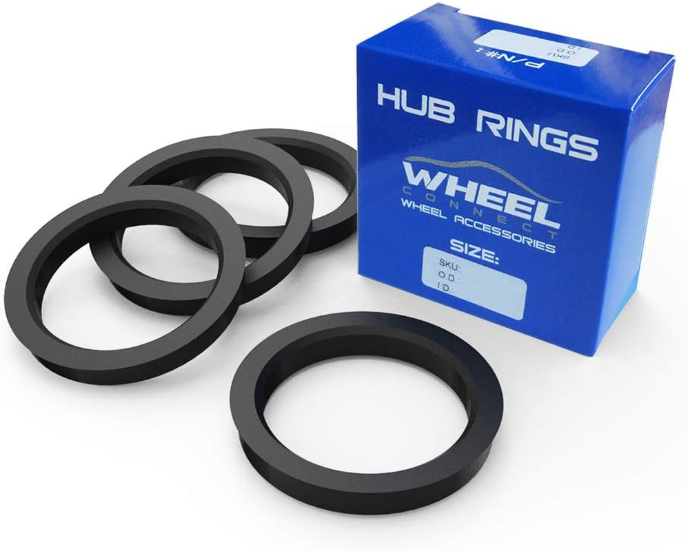 WHEEL CONNECT Hub Centric Rings, 77.8 to 71.5, Set of 4, ABS Plastic Hubrings, Fit Both Wheel CB 77.8 and 78.1Mm,O.D:77.8Mm I.D 71.50Mm. P image number 3