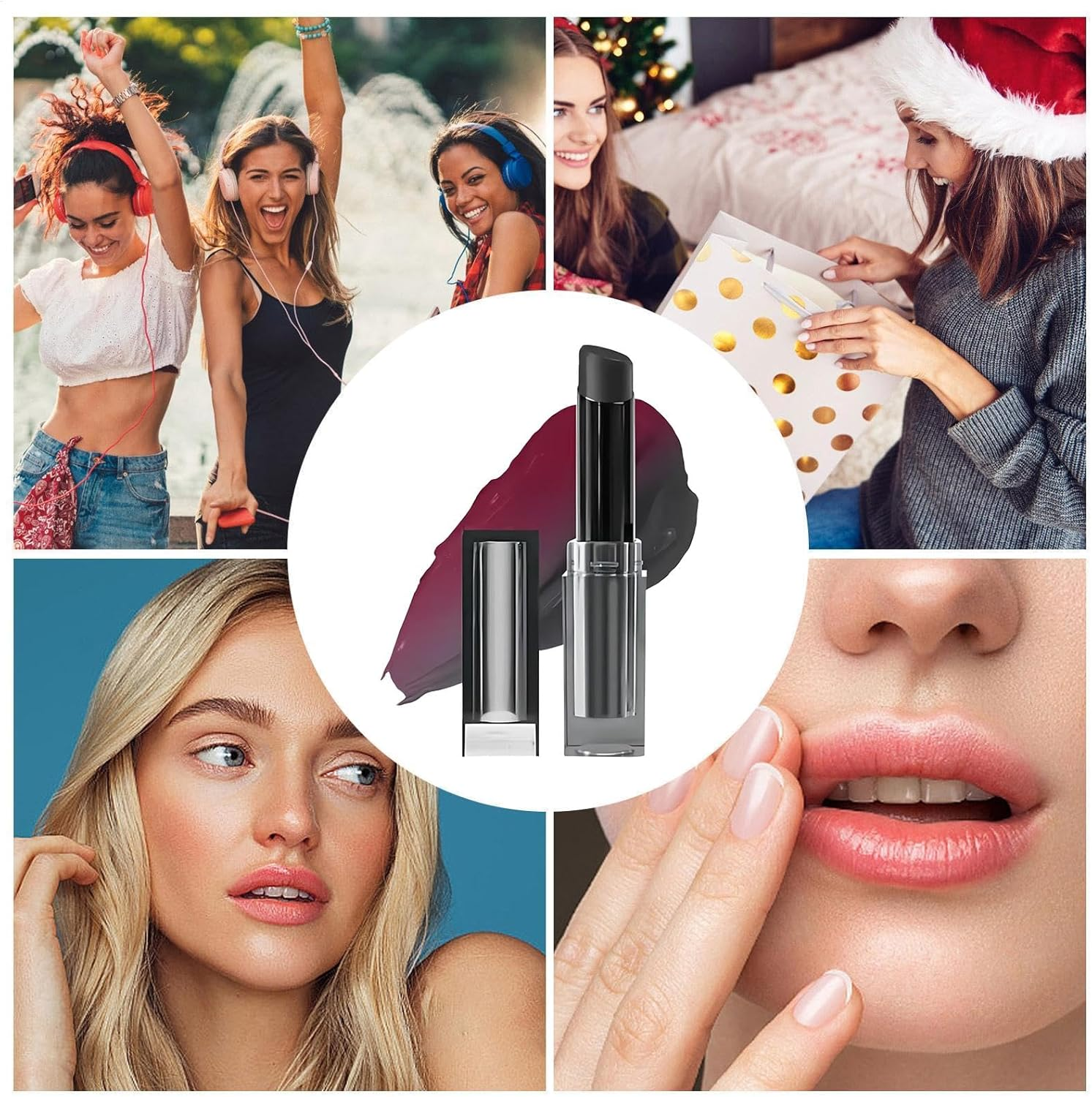 PH Lipstick Color Changing - Mood Lipstick Color Changing Long Lasting, Moisturizing Color Changing Lip Balm, Smudge-Proof Lipgloss, Cheek Tint for Women Girls Daily Makeup