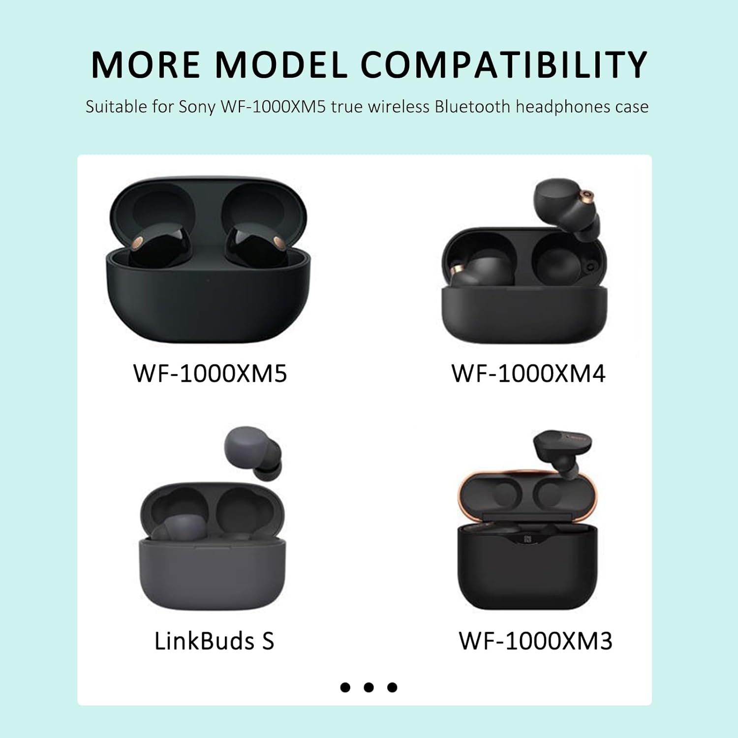 JANGJANG Replacement Ear Tips for Sony WF 1000XM5 WF 1000XM4 Earphone, Soft Silicone Earbuds Buds Set with Cleaning Kit, Secure Fit Noise Isolation Ear Tips for WF 1000XM5 WF 1000XM4 4 Pair Black image number 5