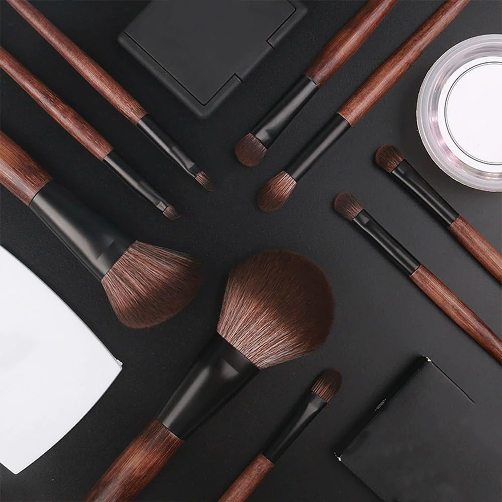 Shukitechi Professional Makeup Brush Kit &ndash; Soft Bristles for Eyeshadow, Contouring & Blending, Full Cosmetic Brush Set for Beauty Enthusiasts image number 2