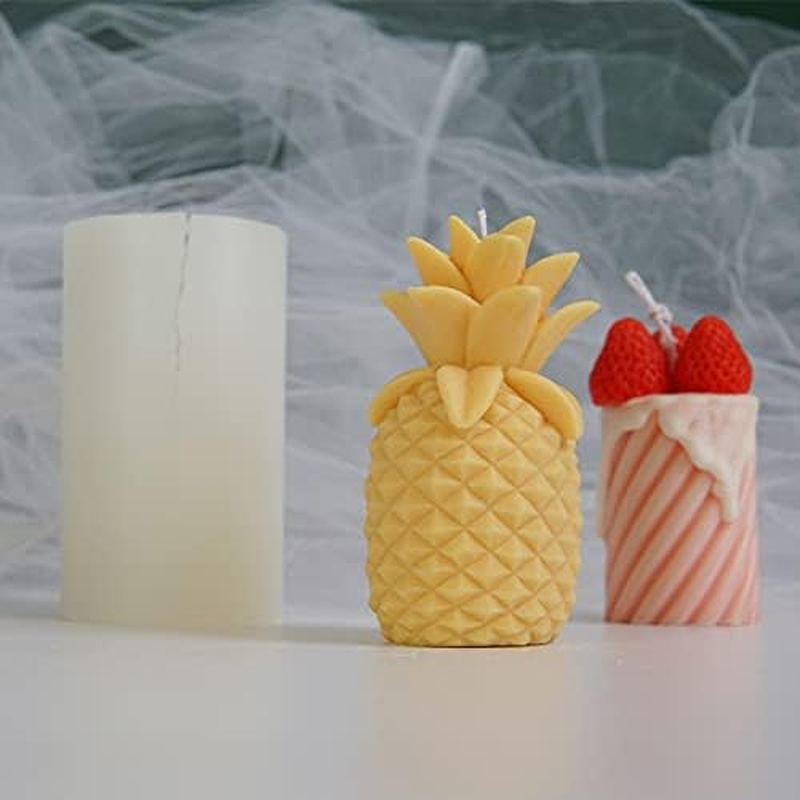 Candle Silicone Molds for Candle Making, 3D Simulation Fruit Mold Art Sculpture DIY Aromatherapy Plaster Mould image number 2