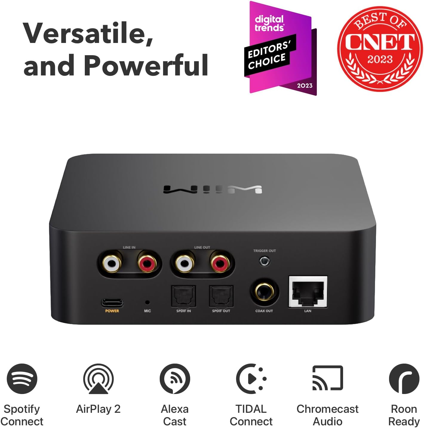 Wiim Pro Airplay 2 Receiver, Google Cast Audio, Wifi Multiroom Streamer, Works with Alexa, Siri and Google Assistant, Stream Hi-Res Audio from Spotify, Amazon Music, Tidal and More image number 3