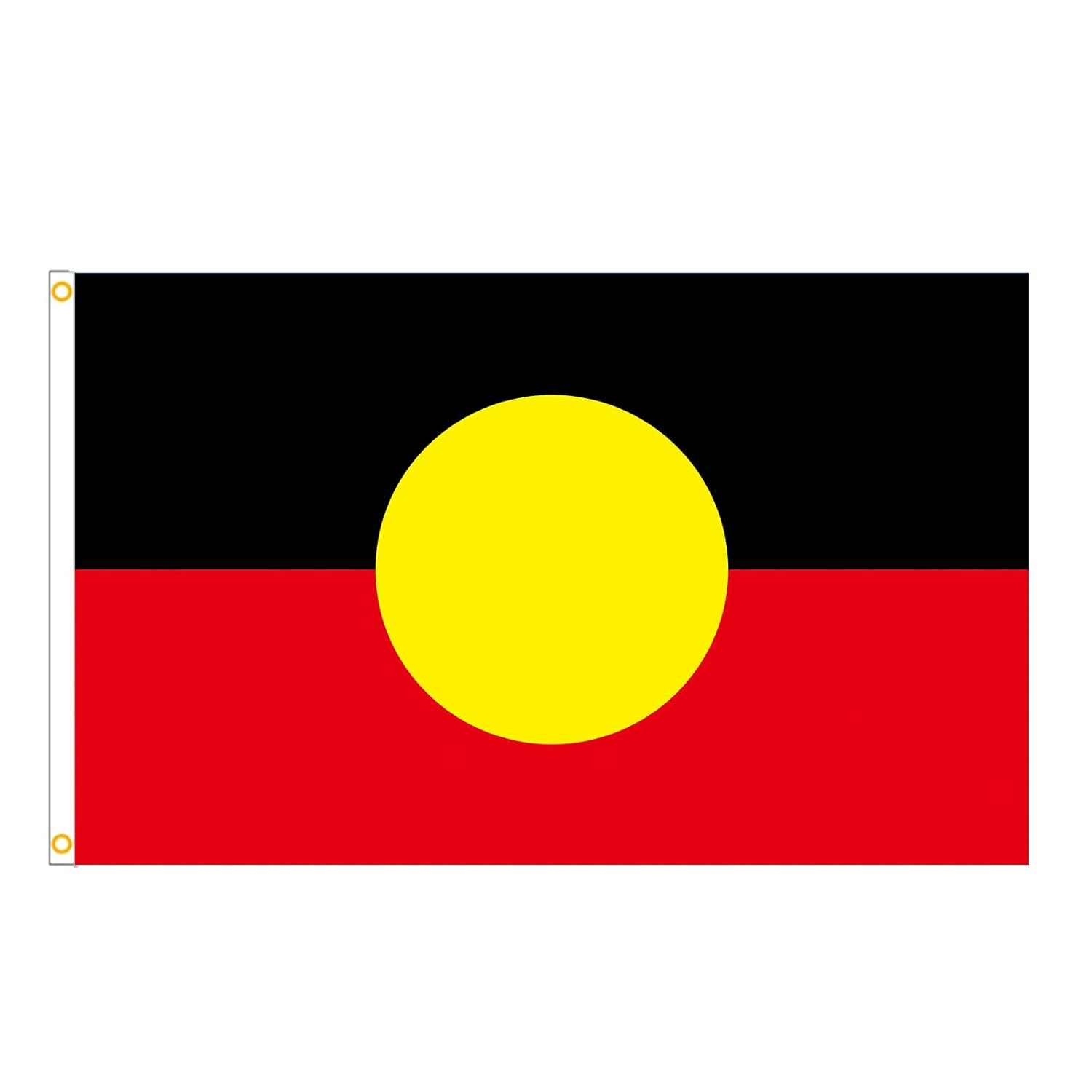 AUPOINT Australian Aboriginal Flag, 90 X 150 Cm, Black, Yellow, Red, Indoor Outdoor Garden Avenue for Holiday Party image number 3