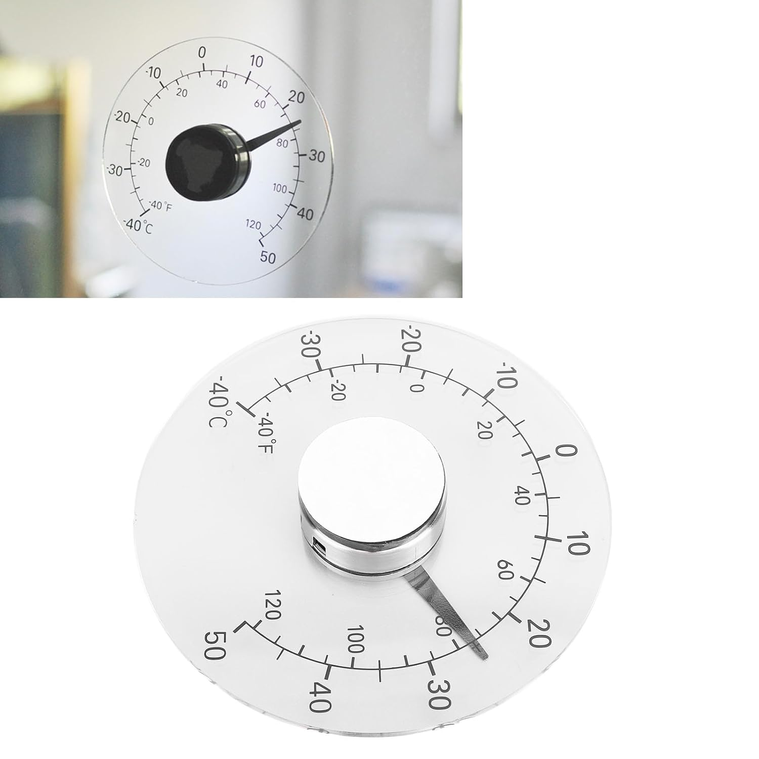 TOPINCN High Accuracy Sensitive Outdoor Big and Bold Outdoor Dial Thermometer outside Decorative image number 3