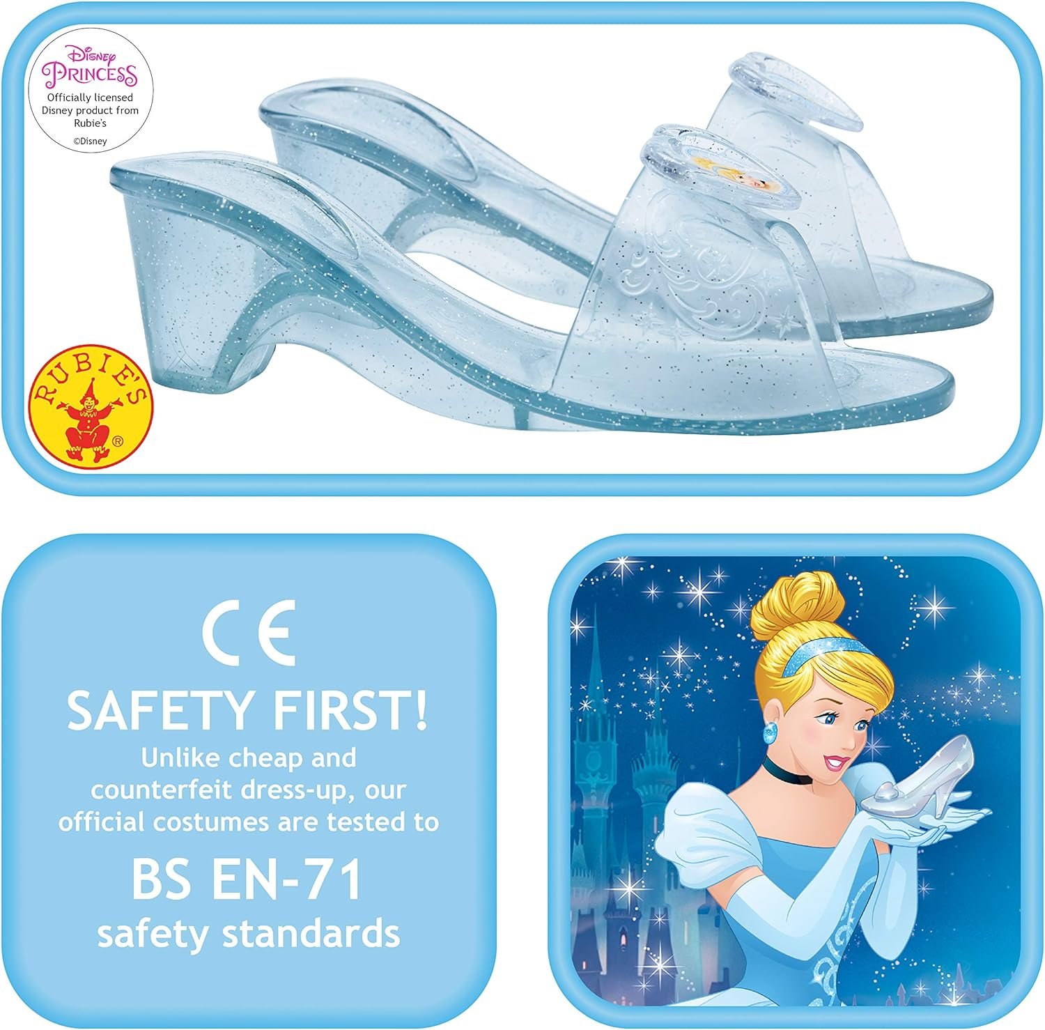 Rubie'S Girls Rubies Cinderella Jelly Shoes Girls Fashion Sandals image number 2