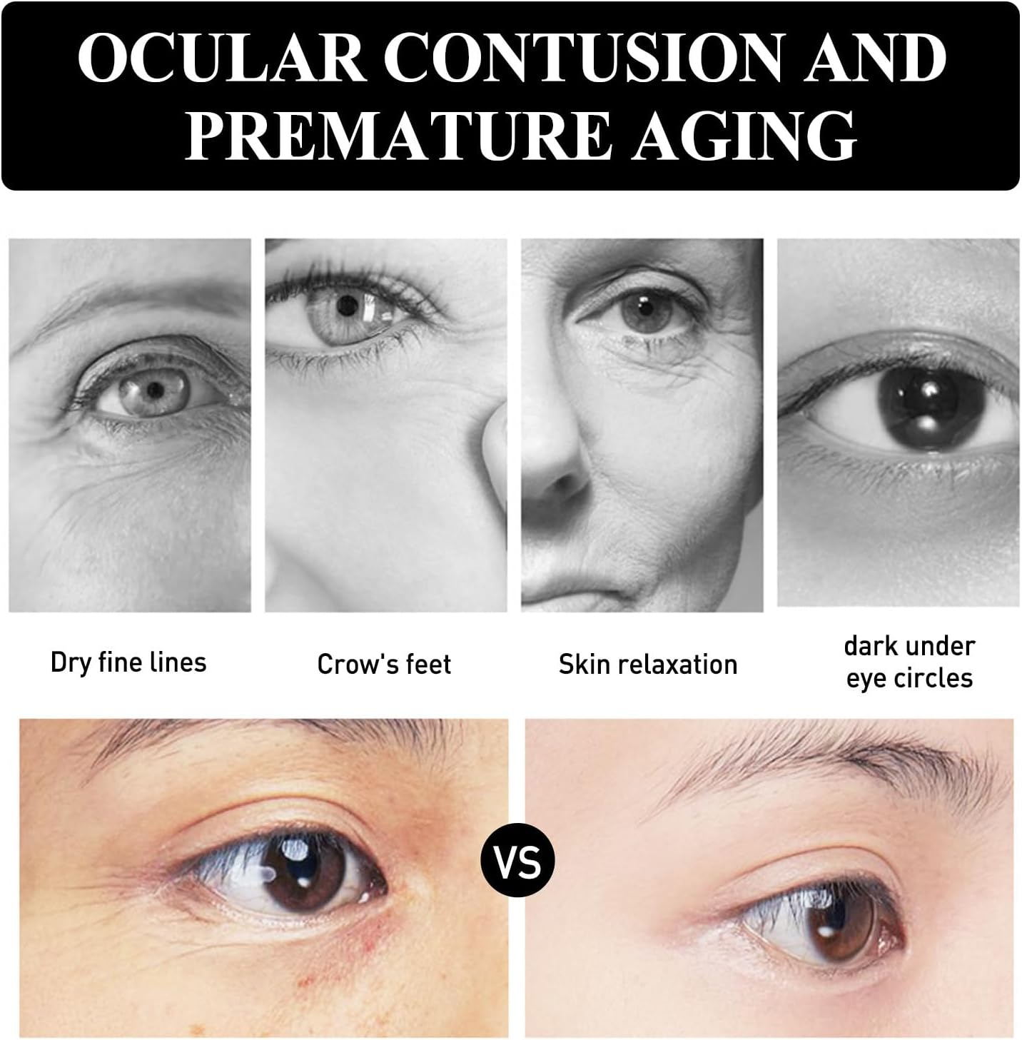 Instant under Eye Tightener, Instant Firming Eye Tightener, Lifts Firming anti Aging Auge Serum, anti Wrinkle Auge Cream, Tightening Lifting Sagging Skin for Puffiness and Bags under E/Yes (1Pcs) image number 4