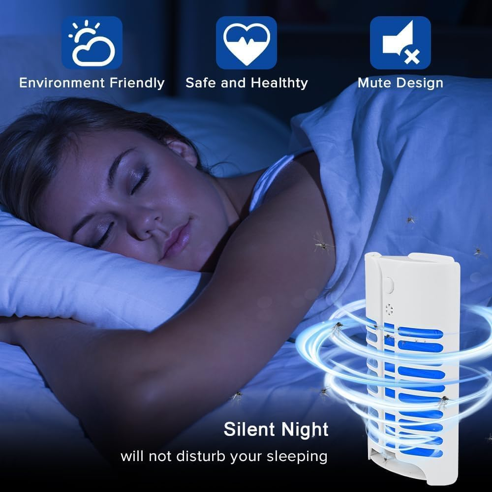 Necomi Mosquito Killer, Electronic Bug Zapper Plug in with UV LED Light, Powerful Electric Mosquito Fly Zapper, Insect Trap Lamp for Indoor (2 Pack) image number 1