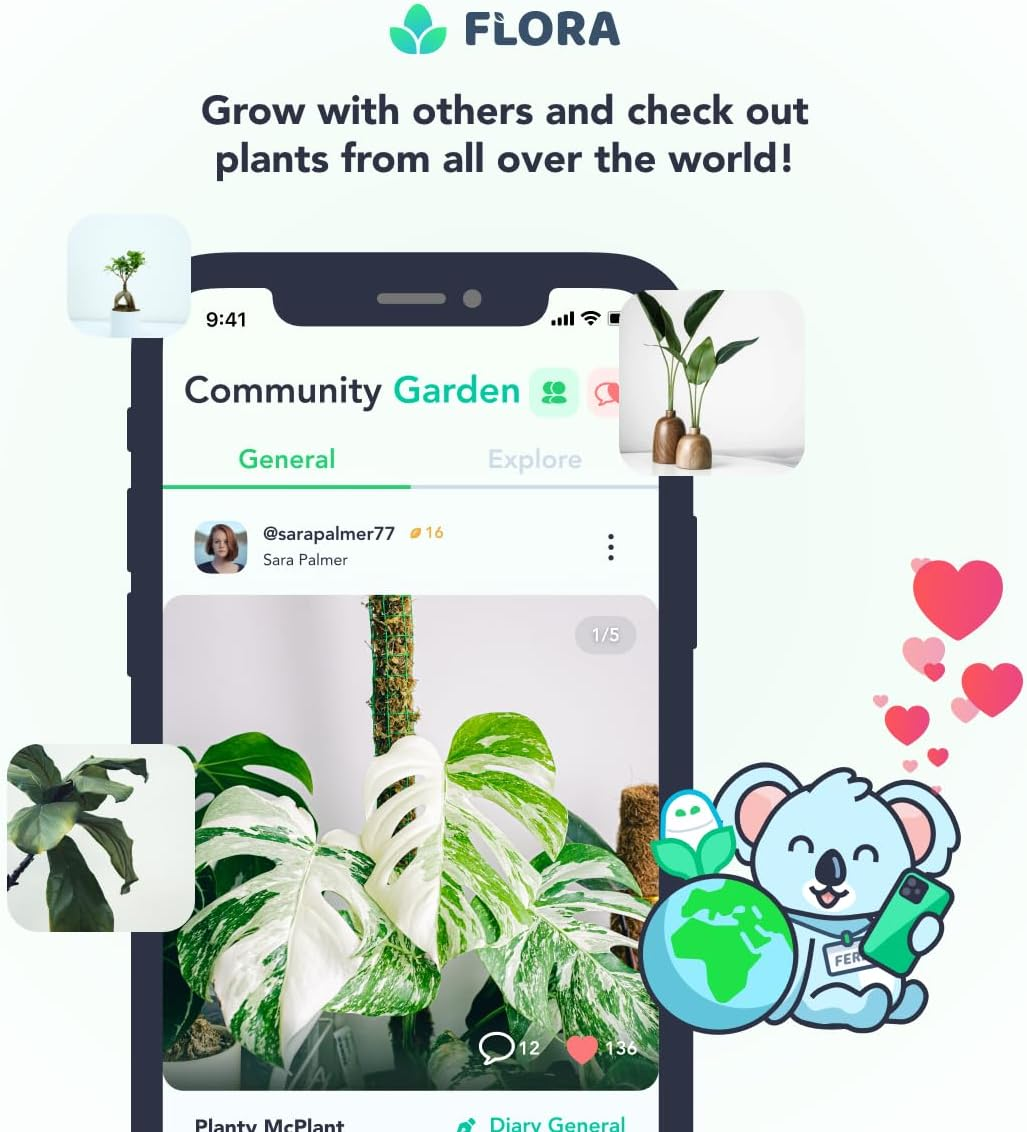 Flora Premium Plant Mister Spray Bottle Producing Gentle & Fine Mist for Precision Hydration, Dispersed Humidity & Moisture - Comes W App for Smart Plant Care (2 Packs) image number 4