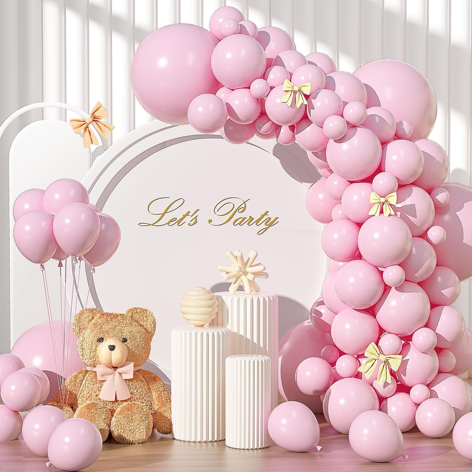 129Pcs Balloons Different Sizes 18 12 10 5 Inches Latex Balloon Garland Arch Kit for Masquerade Party Decorations Birthday Baby Shower Wedding Safari Jungle Party Supplies (Black)