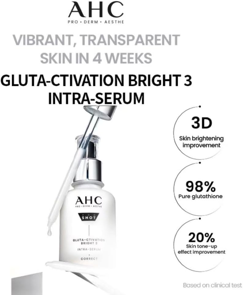 AHC PRO SHOT GLUTA CTIVATION BRIGHT SERUM 40ML image number 6