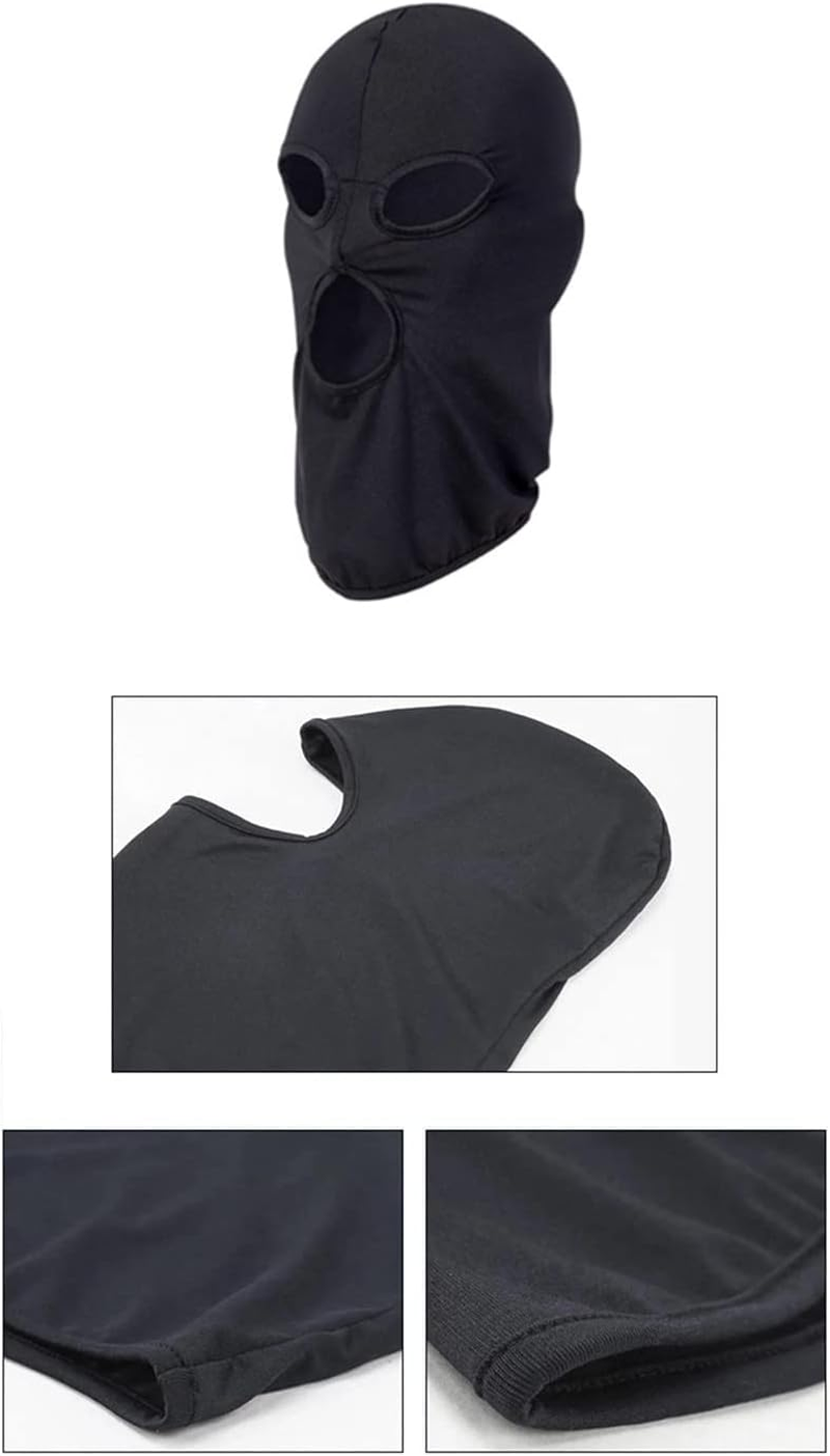 WYSUMMER 3 Hole Full Face Mask, Women Men Thin Balaclava Face Mask for Motorcycle Bike Hunting Cycling Cap Ski image number 2
