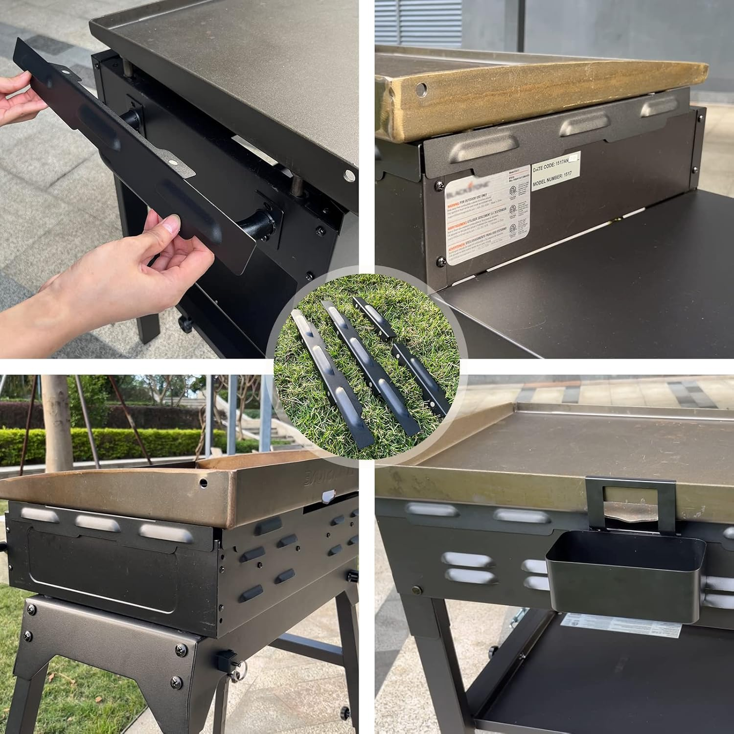 Upgraded Magnetic Wind Guards for 36&rdquo; Blackstone Griddle - Stainless Steel Screens Protect Flame, Hold Heat - Fit Blackstone Grill Accessories and Hood