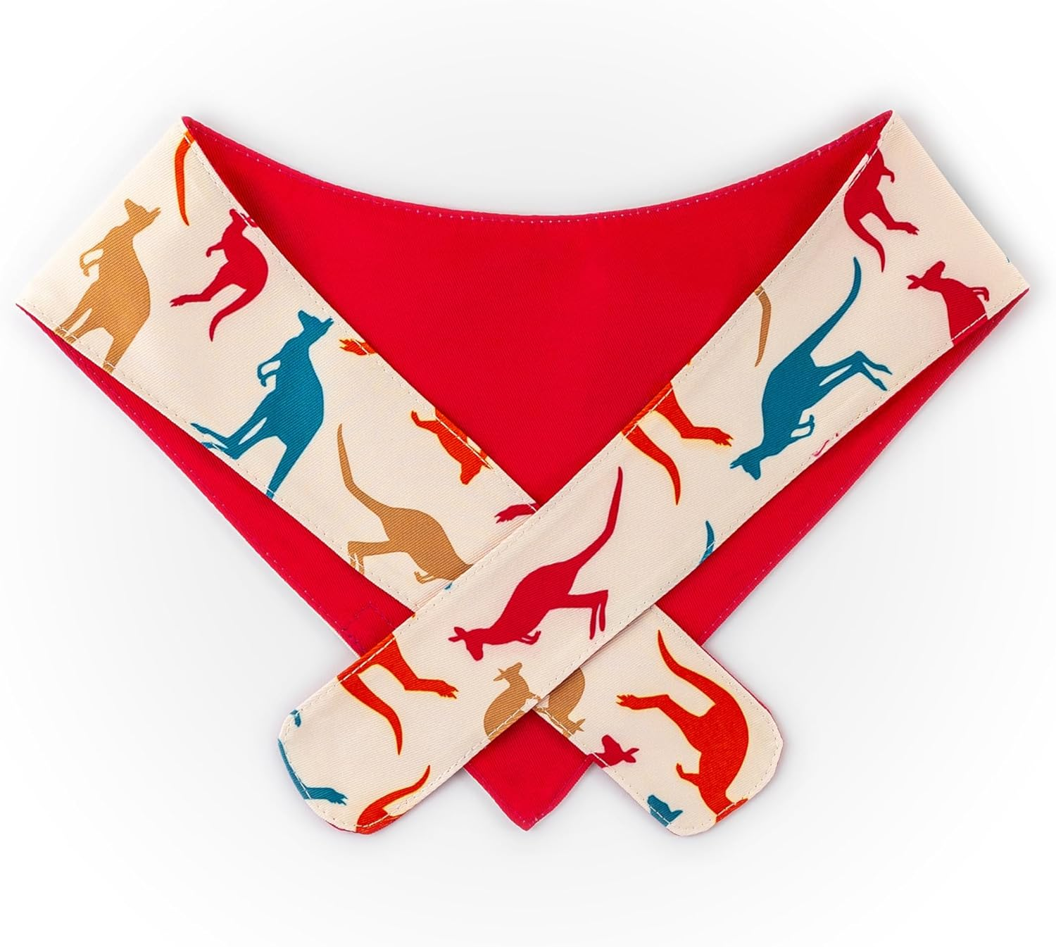 Paws Boutique Premium Dog Bandana/Scarf | Design: Roo-Mazing Style | Reversible Dual Layered/Sided | Small, Medium & Large Pets | Unique Style | Accessories for Puppies & Dogs (S) image number 4