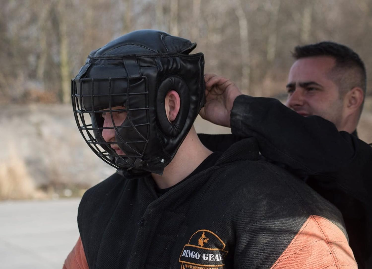 Dingo Gear Lightweight Decoy Helmet for Dog Bite Training Handmade Helper Head Protector with Steel Grill S02022