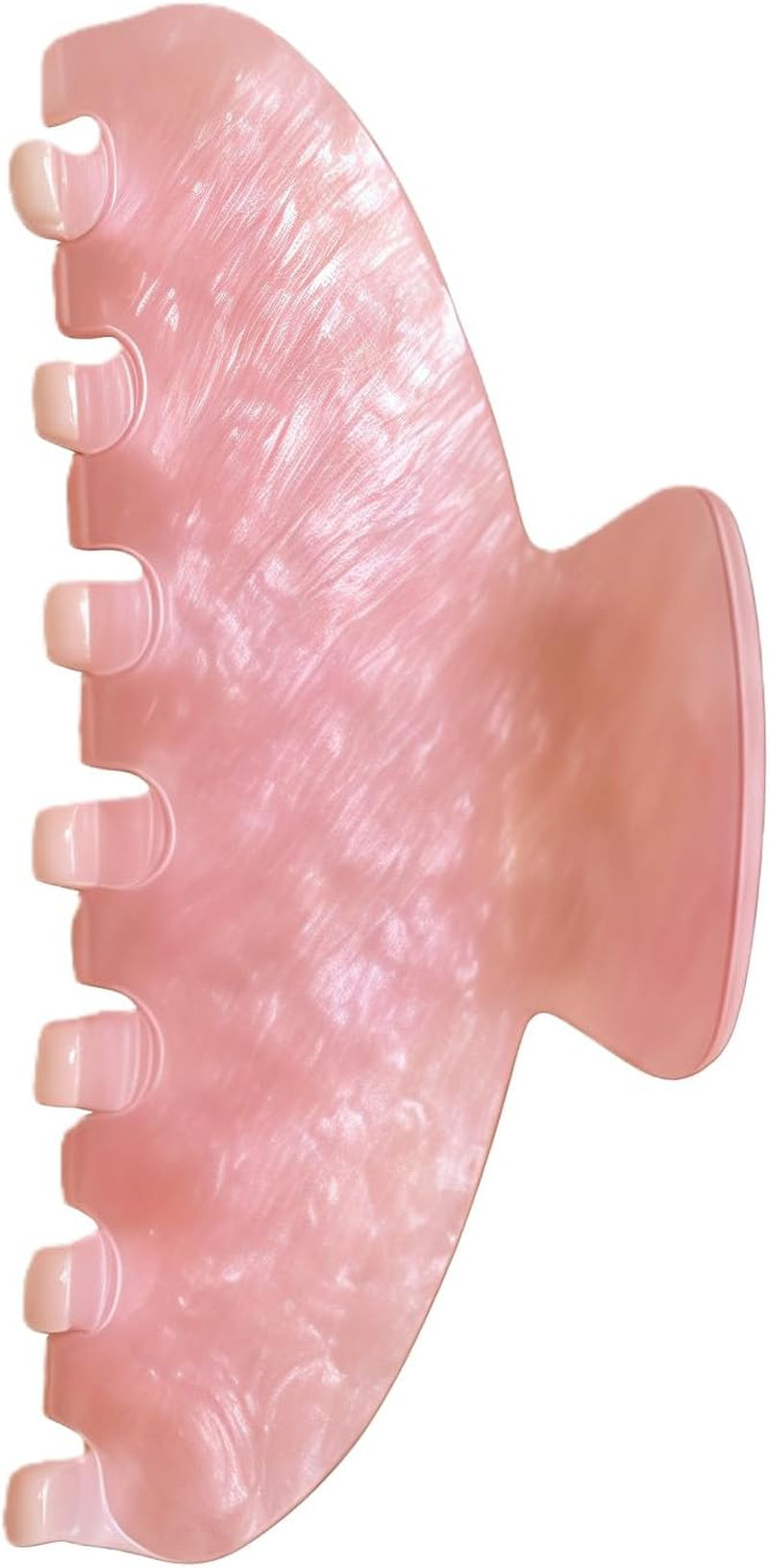 The Oideguiing Durable Acetate Hair Clips - 4-Inch Coffee Claw Clips for Fine and Thick Hair (Coffee) - Baby Blue image number 4