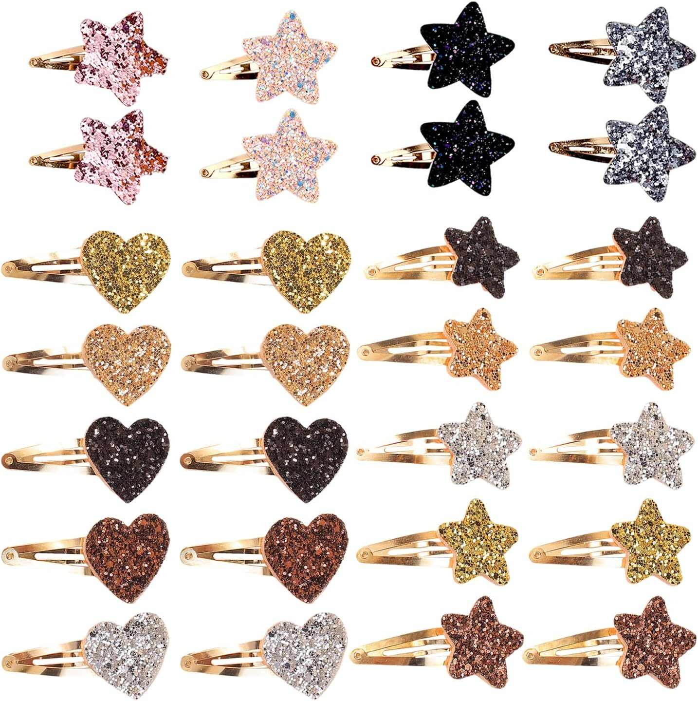 28 Pieces Cute Hair Pins, Sequin Hair Pins, Simple Hair Accessories for Children, Hairstyle Decorations and Hairstyle Design Accessories image number 1