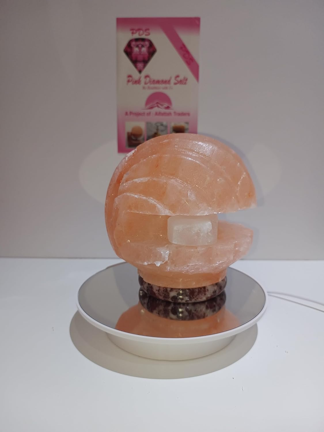 2-3 KG Premium Sea Shell Salt Lamp 100% Authentic, Handcrafted from the Foothills of the Himalayas Beautifully Hand Craft Sea Shell Comes with Complete Electric Fitting image number 4