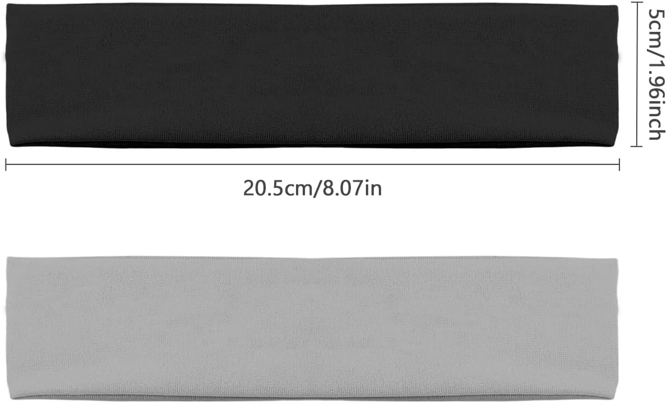 ALLY-MAGIC Stretchy Elastic Solid Headbands, Cotton Sports Hairband for Women Girls, Suitable for Yoga, Pilates, Running, Cycling Y6-TLFD image number 2