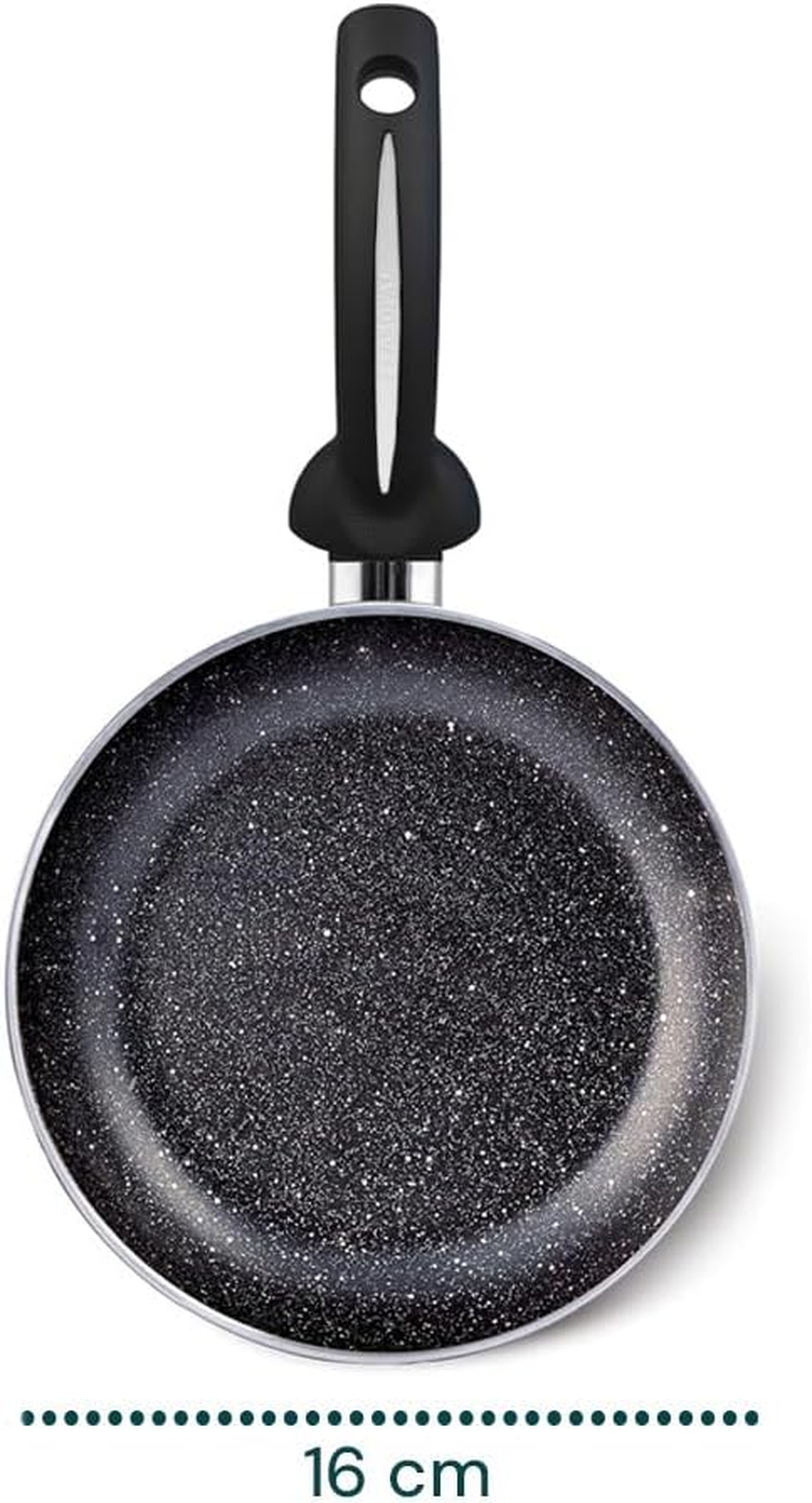 Avilia Aluminium Frying Pan 16 Cm and Stone Non-Stick Coating - Universal Compatibility - Also Suitable for Induction Cookers - Resistant to Scratches, Damages and Abrasion - Easy to Clean image number 6