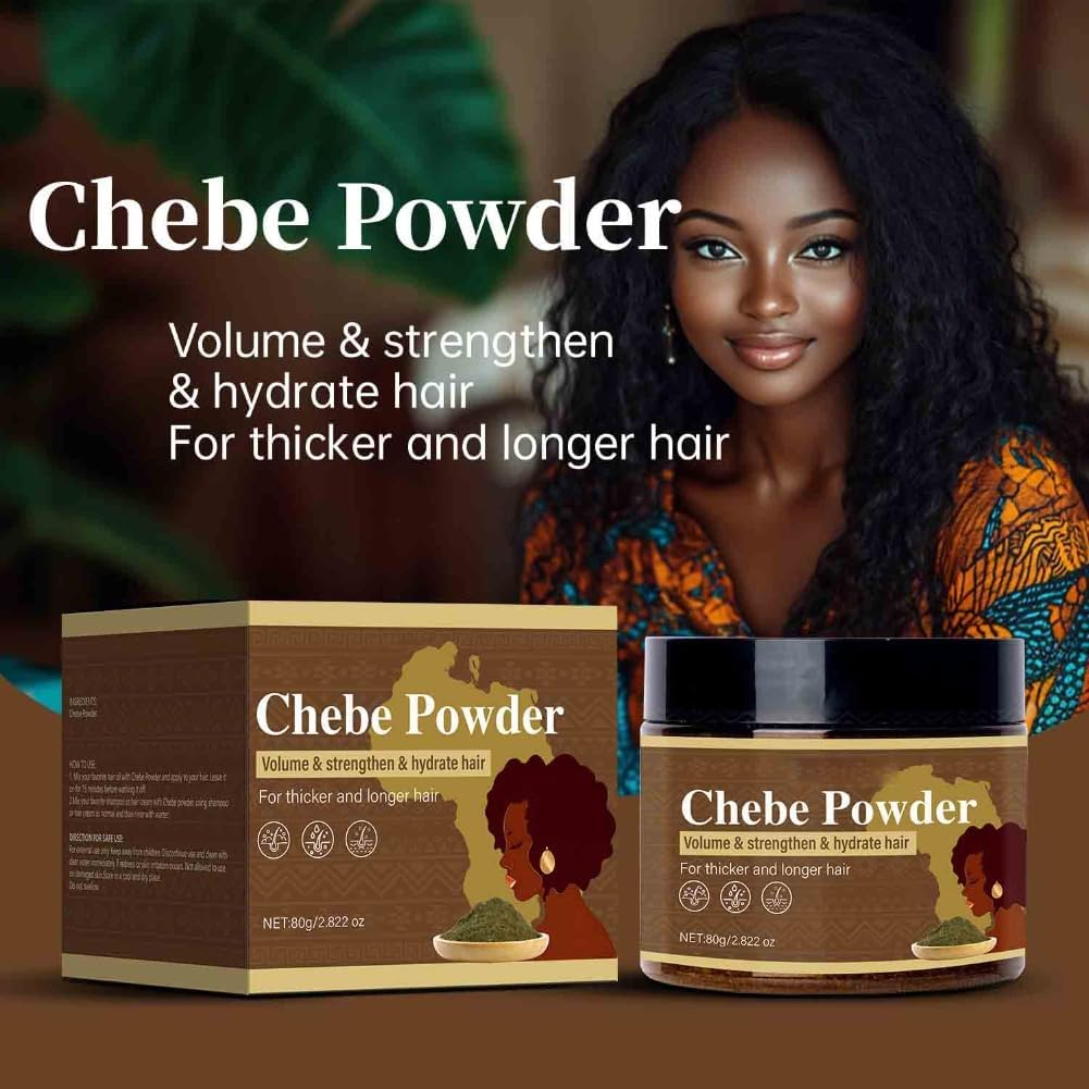 3PCS Chebe Powder Africa Women Traction Alopecia Hair Growth Oil Men Hair Loss Hair Regrowth image number 1