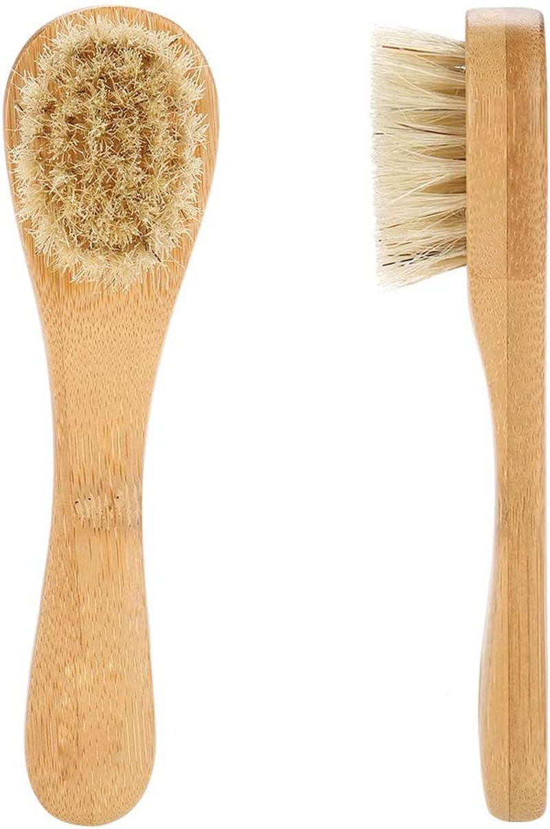 Face Brush, Dry Brush, Dry Body Brush Face Cleaning Tool Portable Wood Face Brush Dry Brushing Body Brush Daily Use Travel Use Bathroom for Home
