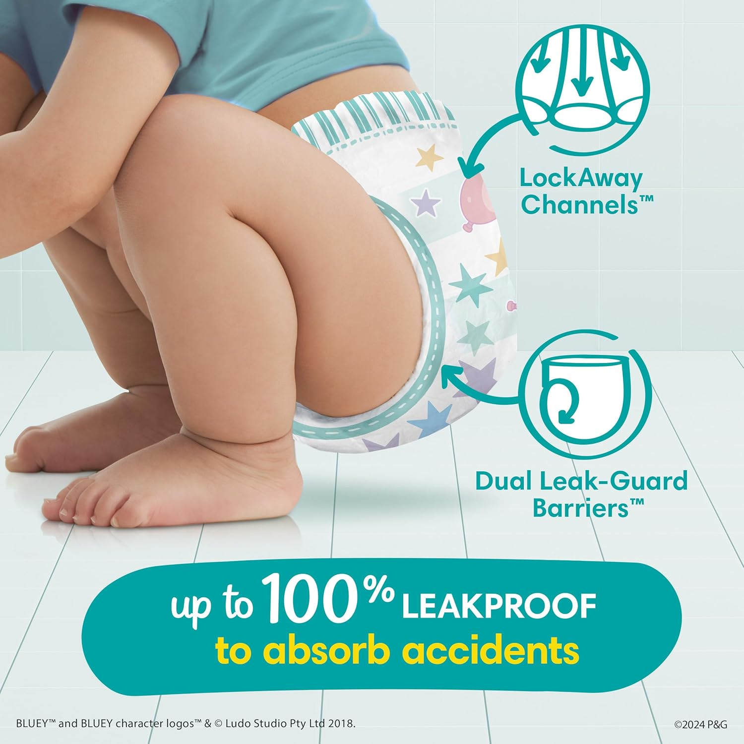 Pampers Easy Ups Training Underwear Boys Size 7 (6T-7T), 40 Count image number 6