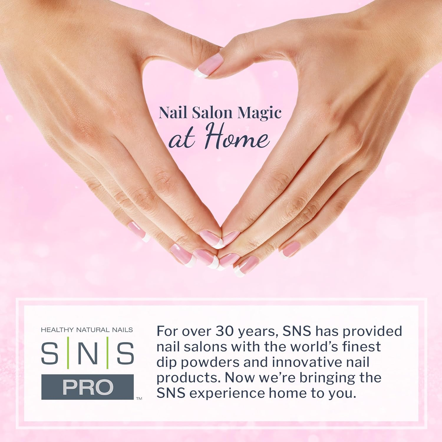 SNS Pink Glitter F1 Dipping Powder, Pink, 56 G image number 5