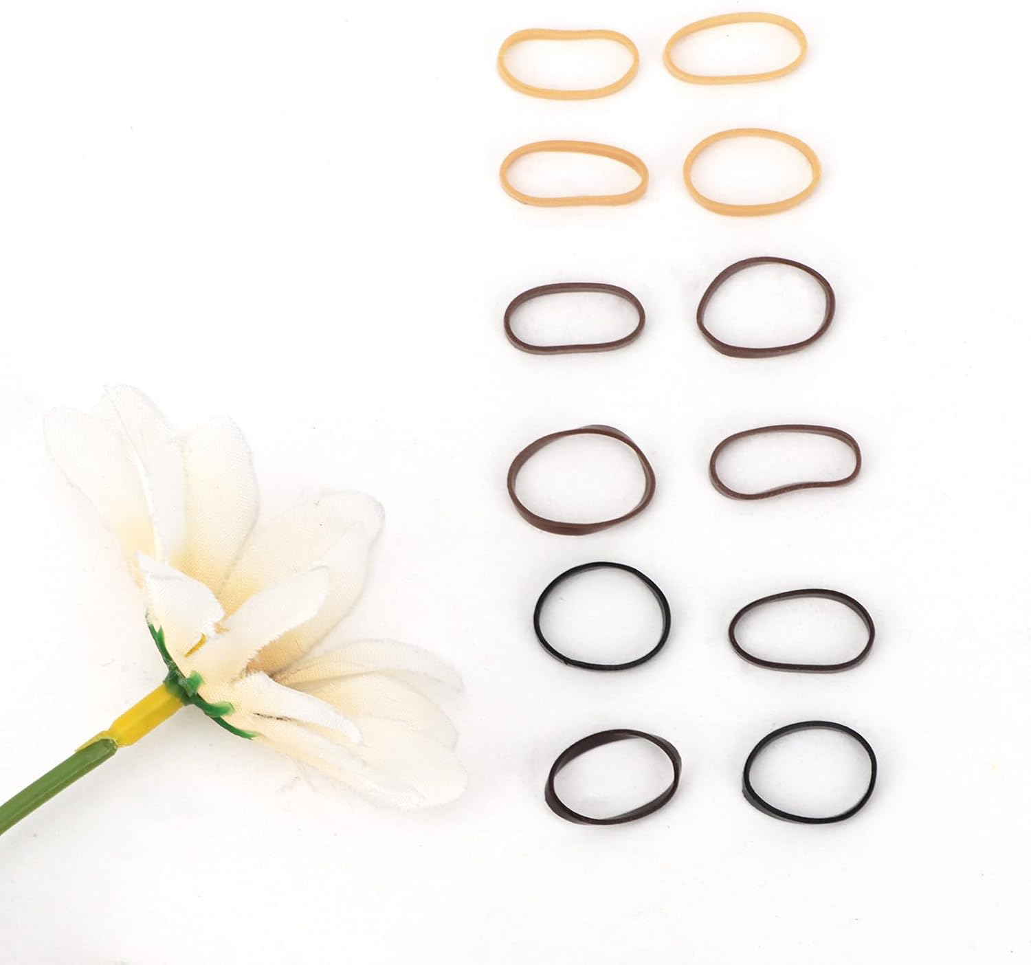 Pruadeor 500Pcs Mini Hair Scrunchies for Women Girls Elastic Small Hair Bobbles Hair Accessories image number 4